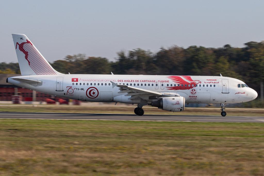 Frankfurt Airport: Tunisair (TU / TAR) |  Livery: Carthage Eagles FIFA 2018 Livery |  Airbus A320-211 A320 | TS-IML | MSN 0958