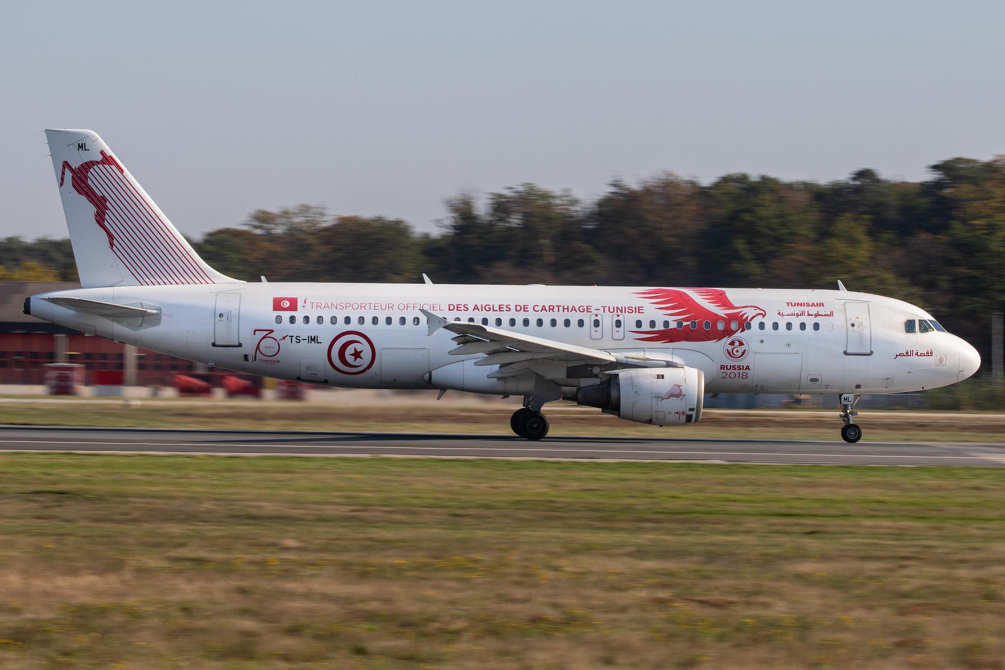 Frankfurt Airport: Tunisair (TU / TAR) |  Livery: Carthage Eagles FIFA 2018 Livery |  Airbus A320-211 A320 | TS-IML | MSN 0958