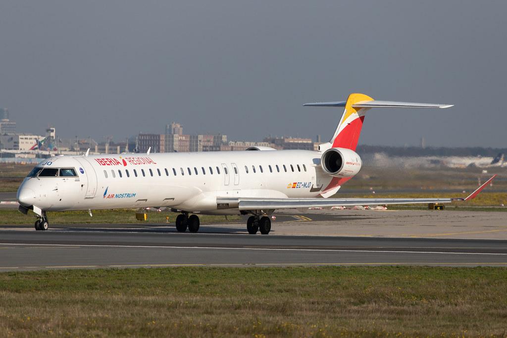 Frankfurt Airport: Iberia Regional (IB / IBE) | Operator: Air Nostrum |  Bombardier CRJ-1000 CRJX | EC-MJO | MSN 19045