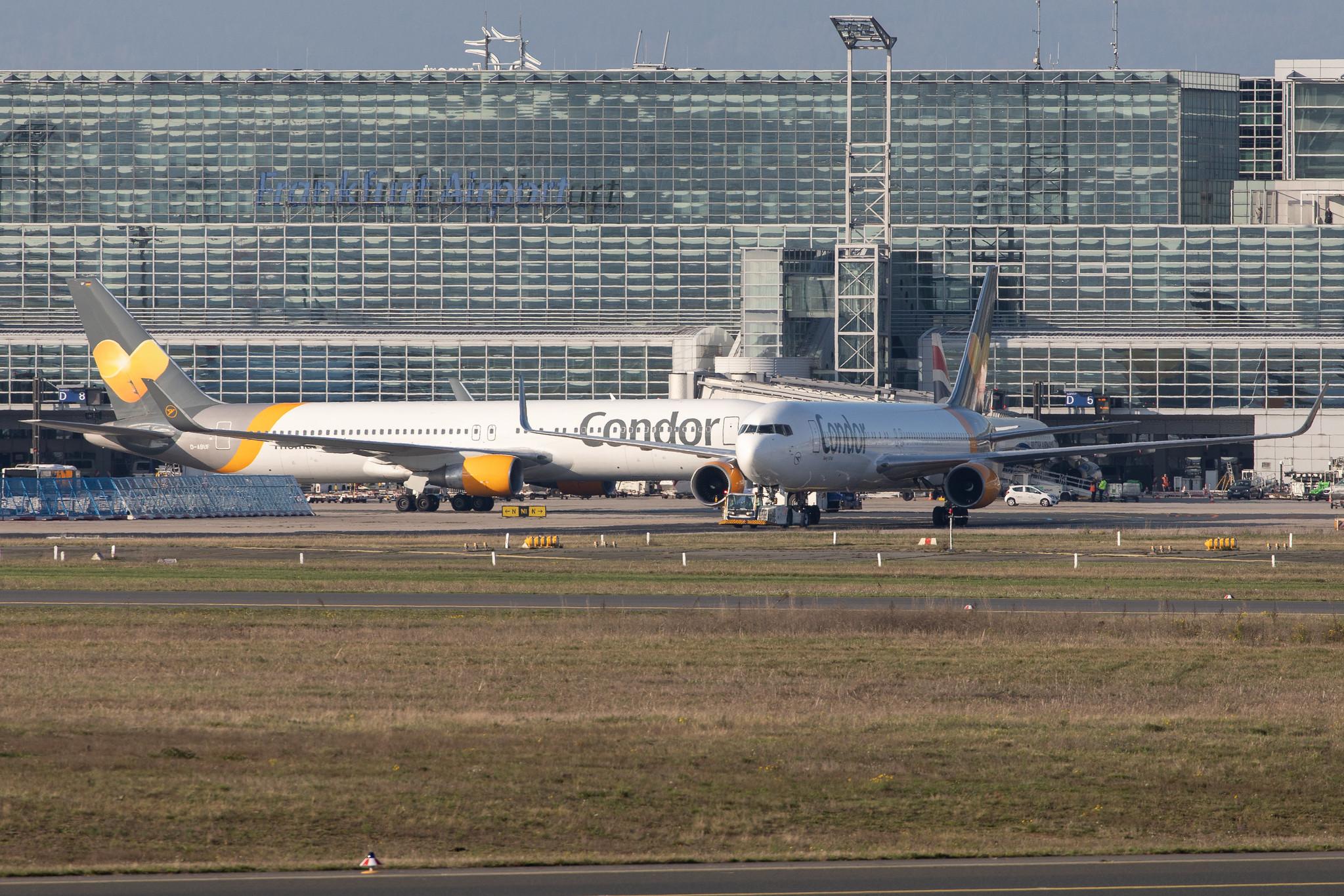 Frankfurt Airport: Condor (DE / CFG) |  Boeing 767-330(ER) B763 | D-ABUE | MSN 26984
