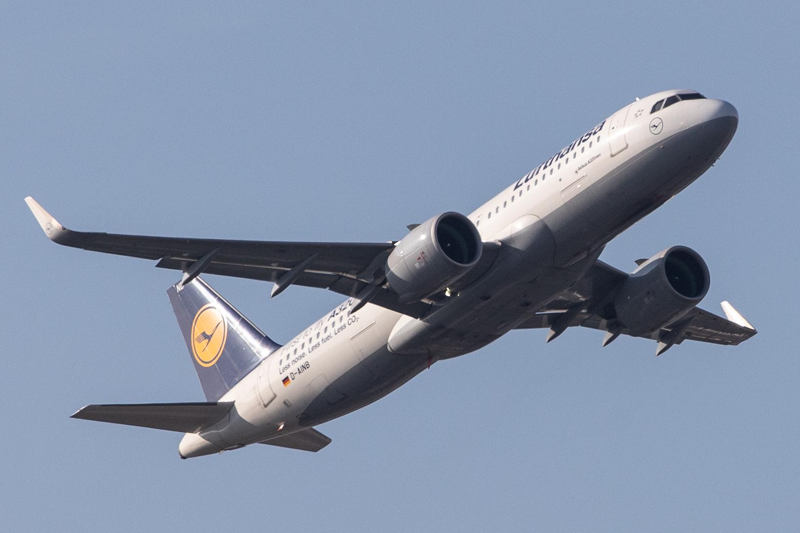 Frankfurt Airport: Lufthansa (LH / DLH) | Livery: First to fly A320neo Sticker | Airbus A320-271N A20N | D-AINB | MSN 6864