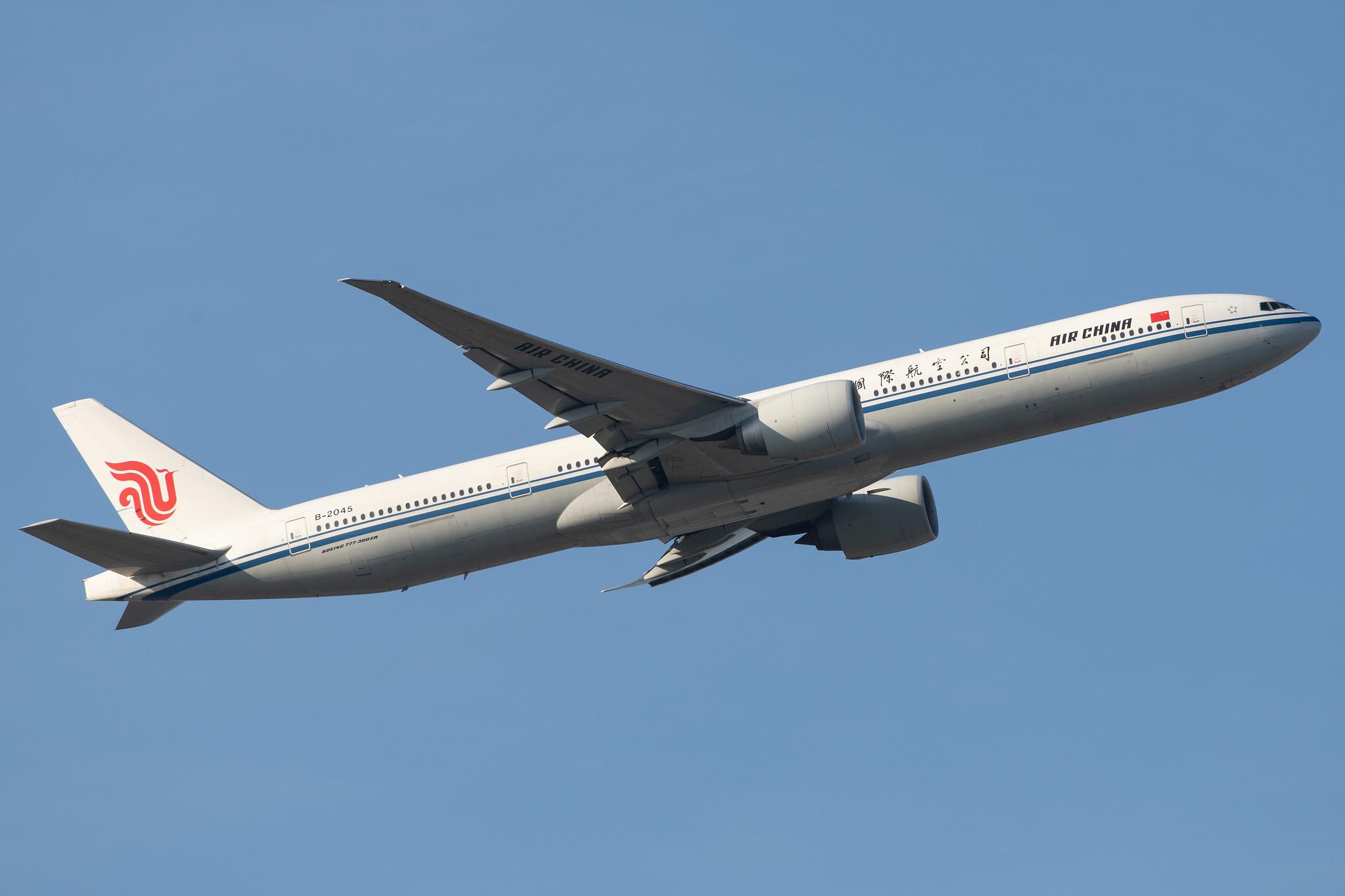 Frankfurt Airport: Air China (CA / CCA) |  Boeing 777-39L(ER) B77W | B-2045 | MSN 41443