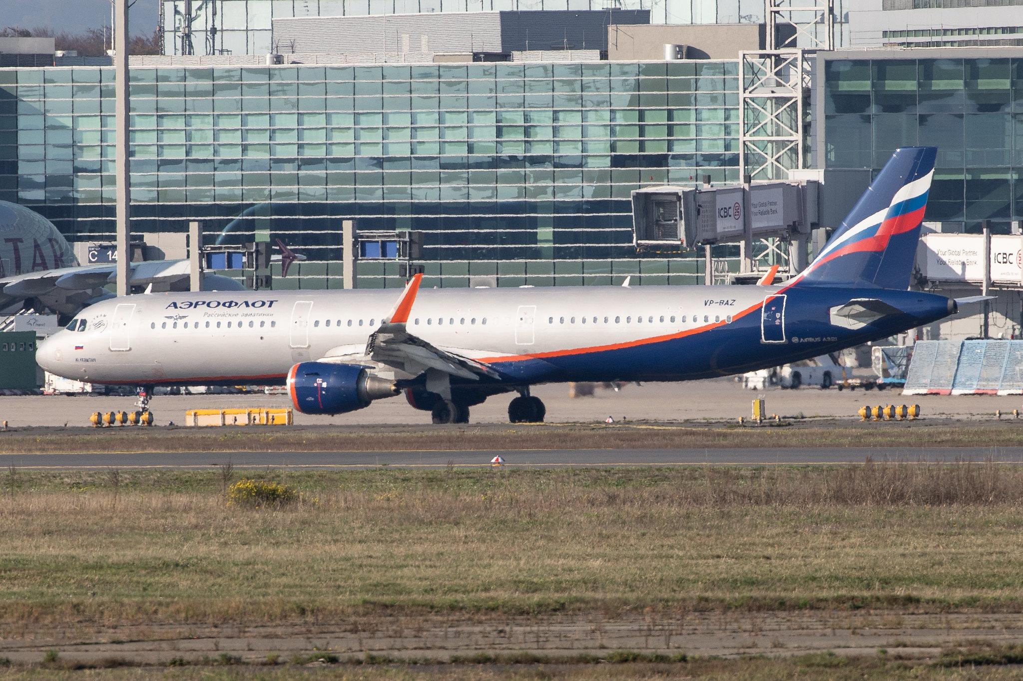 Frankfurt Airport: Aeroflot (SU / AFL) |  Airbus A321-211 A321 | VP-BAZ | MSN 7300