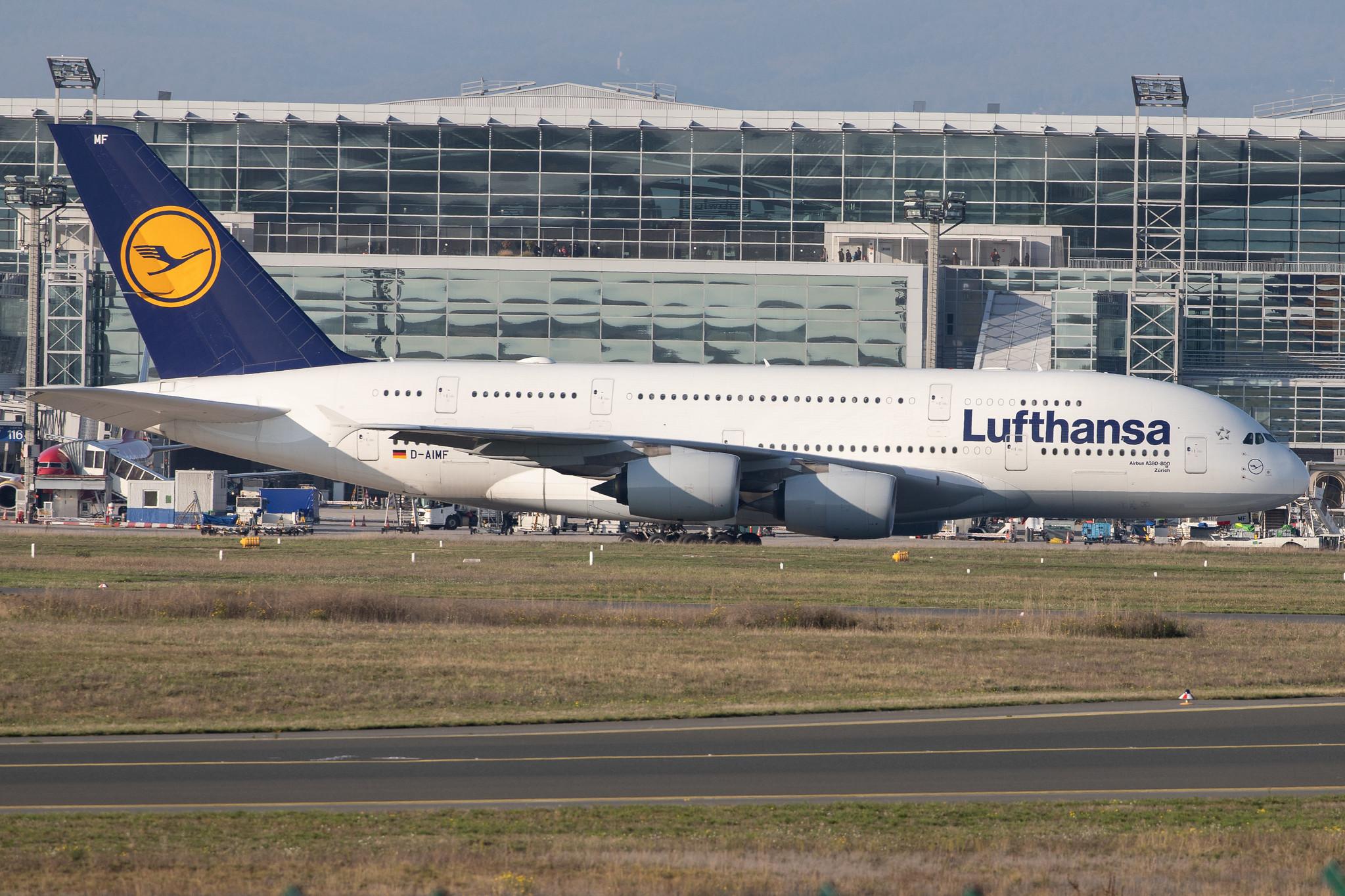 Frankfurt Airport: Lufthansa (LH / DLH) |  Airbus A380-841 A388 | D-AIMF | MSN 066