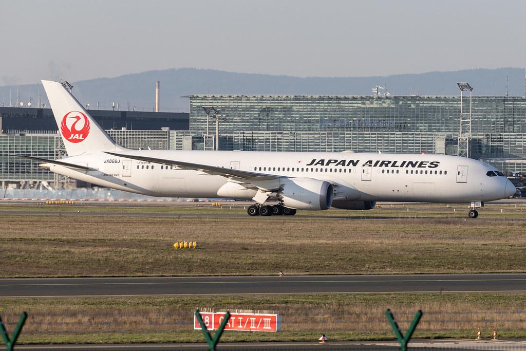 Frankfurt Airport: Japan Airlines (JL / JAL) |  Boeing 787-9 Dreamliner B789 | JA866J | MSN 35423