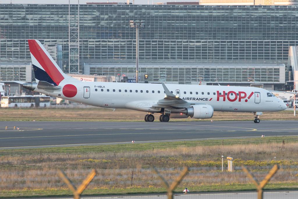 Frankfurt Airport: Air France (AF / AFR) | Operator: HOP! |  Embraer ERJ-190STD E190 | F-HBLK | MSN 19000760