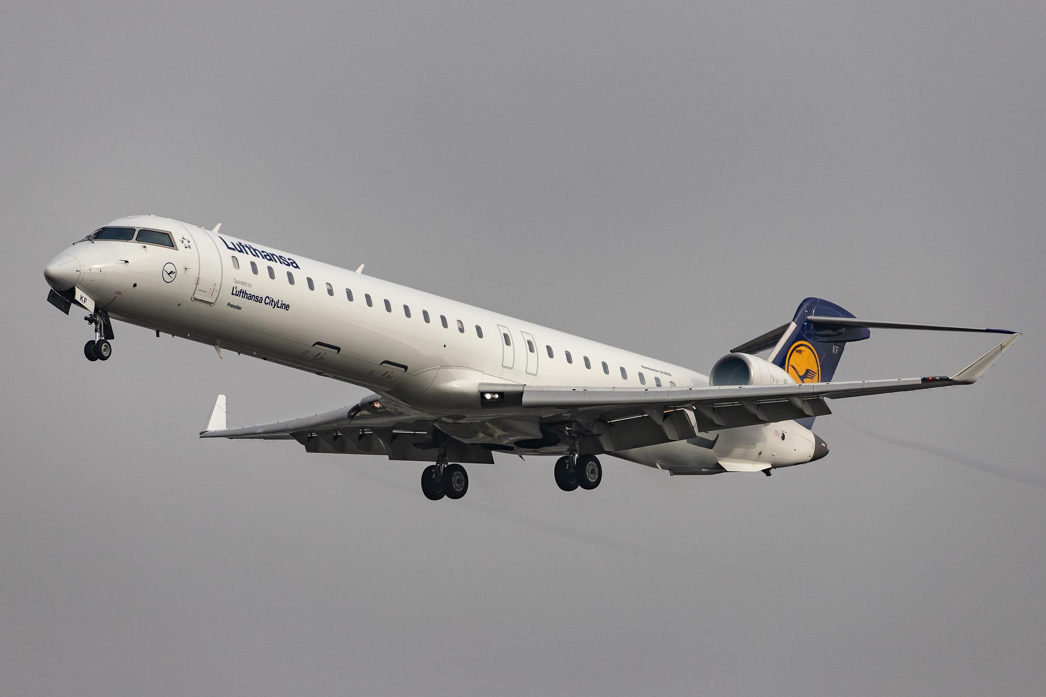 Frankfurt Airport: Lufthansa (LH / DLH) | Operator: Lufthansa CityLine |  Bombardier CRJ-900LR CRJ9 | D-ACKF | MSN 15083