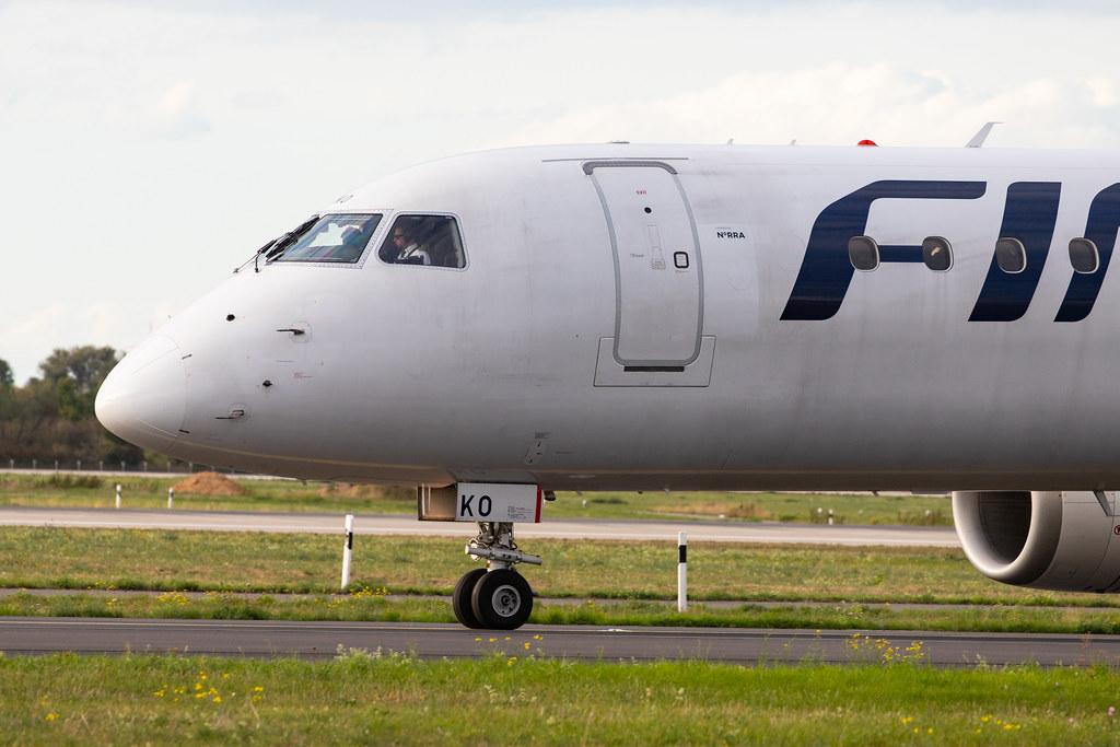 Düsseldorf Airport: Finnair (AY / FIN) | Operator: NORRA |  Embraer ERJ-190LR E190 | OH-LKO | MSN 19000267