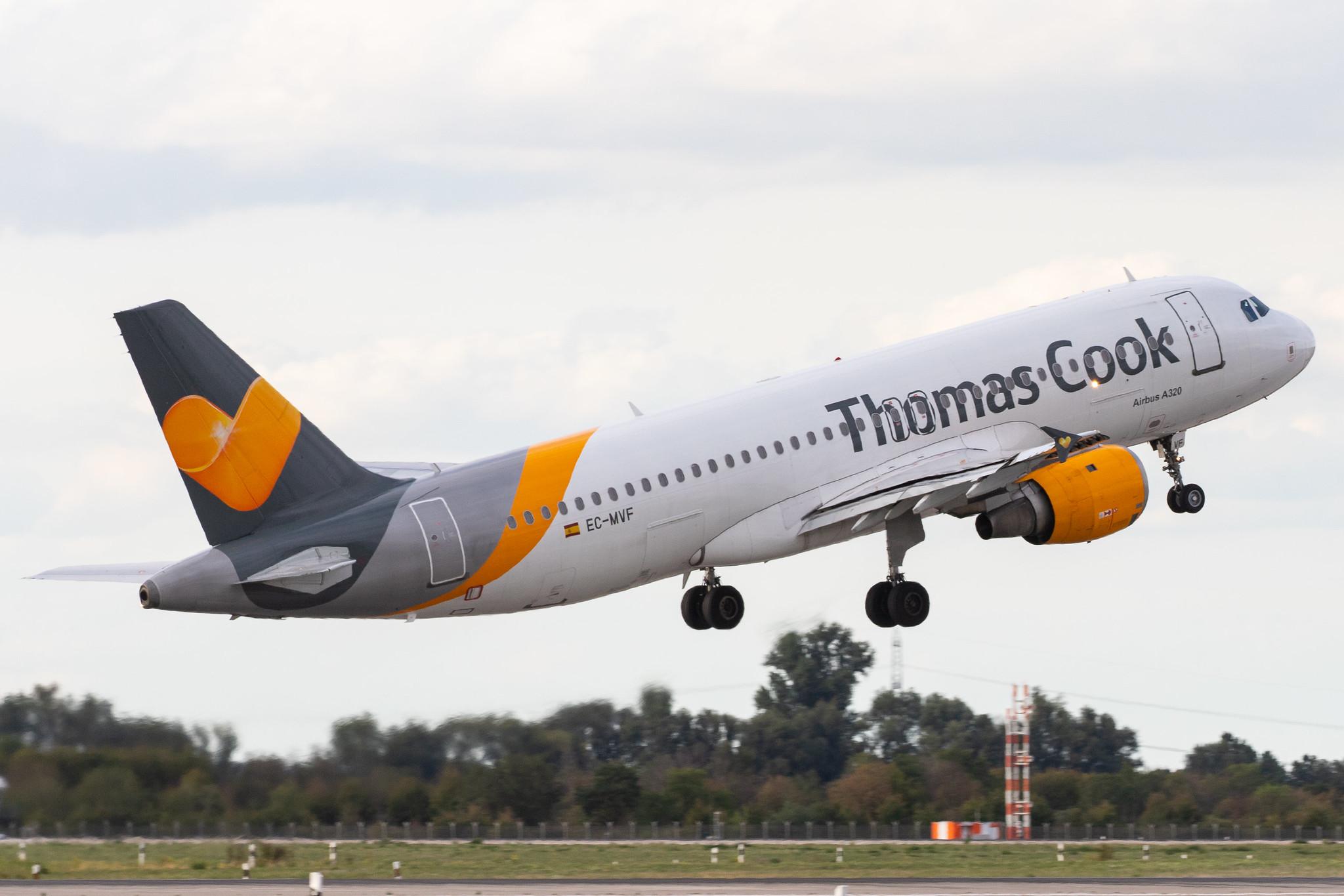 Düsseldorf Airport: Thomas Cook Airlines (MT / TCX) | Operator: Thomas Cook Airlines Balearics |  Airbus A320-212 A320 | EC-MVF | MSN 1381