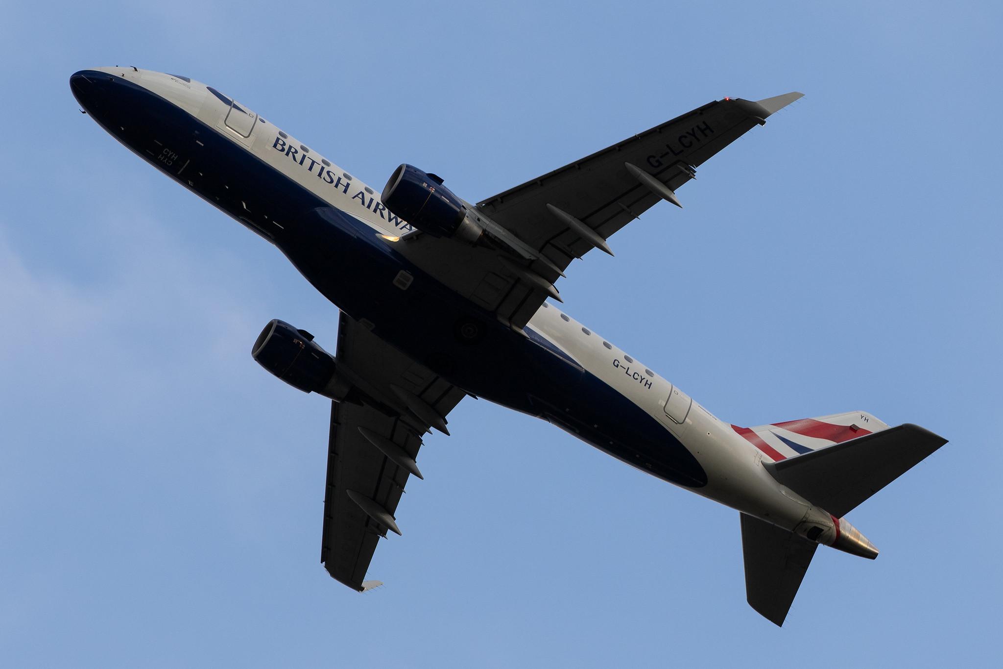Düsseldorf Airport: British Airways (BA / BAW) | Operator: BA CityFlyer |  Embraer ERJ-170STD E170 | G-LCYH | MSN 17000302