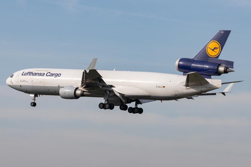 Frankfurt Airport: Lufthansa Cargo (/ GEC) |  McDonnell Douglas MD-11F MD11 | D-ALCJ | MSN 48802