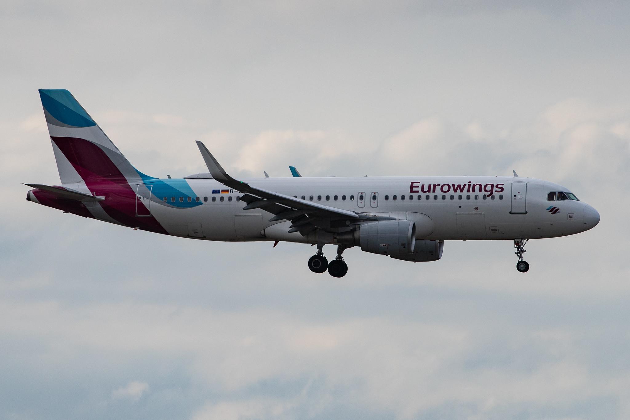 Düsseldorf Airport: Eurowings (EW / EWG) |  Airbus A320-214 A320 | D-AEWJ | MSN 7216