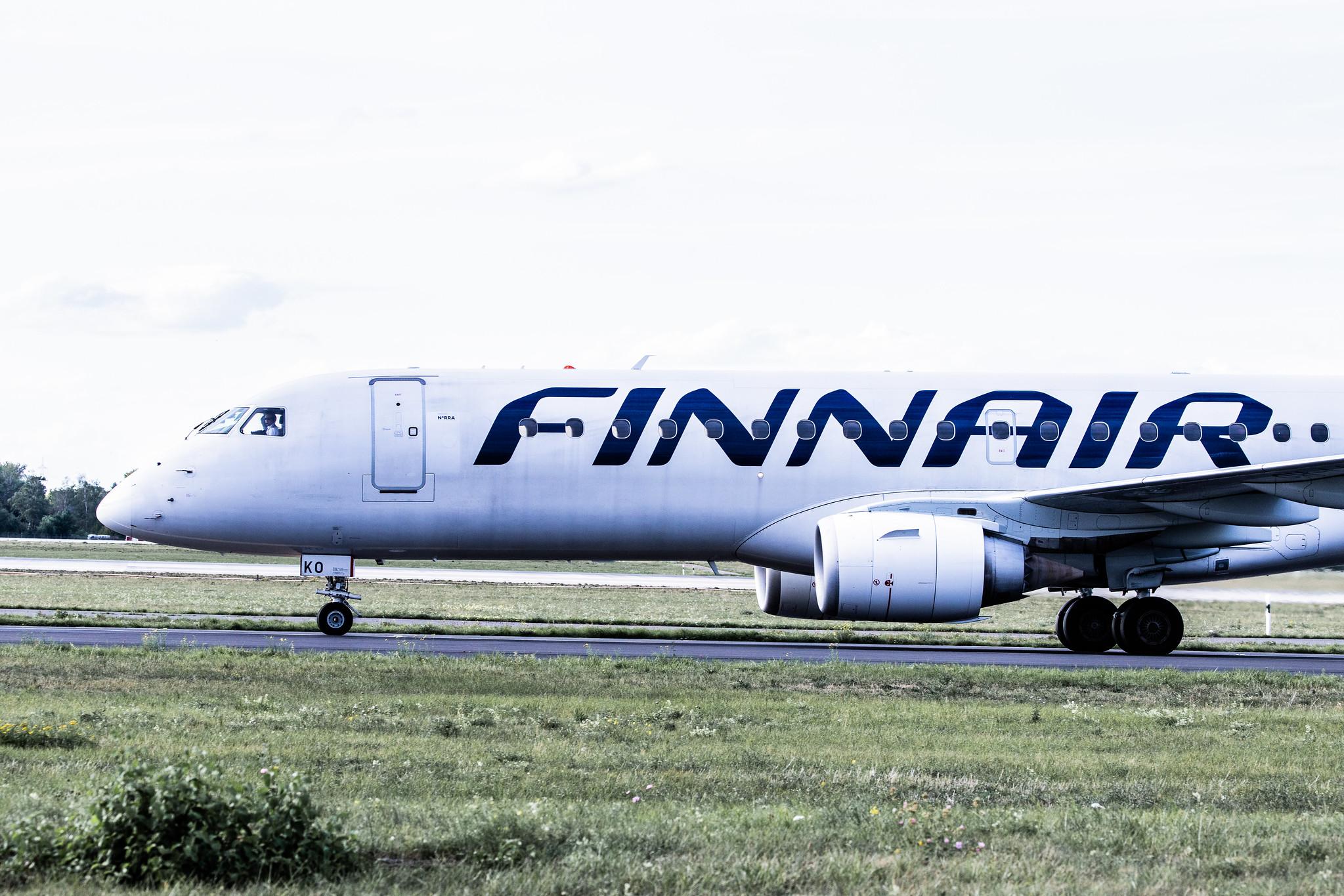 Düsseldorf Airport: Finnair (AY / FIN) | Operator: NORRA |  Embraer ERJ-190LR E190 | OH-LKO | MSN 19000267
