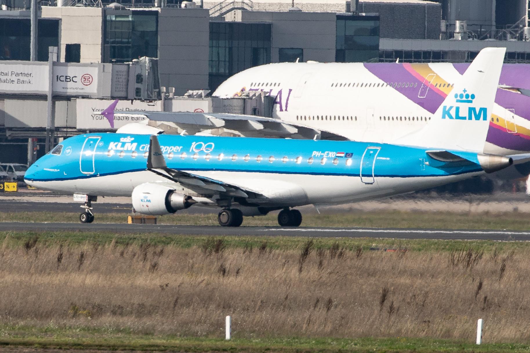 Frankfurt Airport: KLM (KL / KLM) | Operator: KLM Cityhopper |  Embraer ERJ-175STD E75L | PH-EXO | MSN 17000668