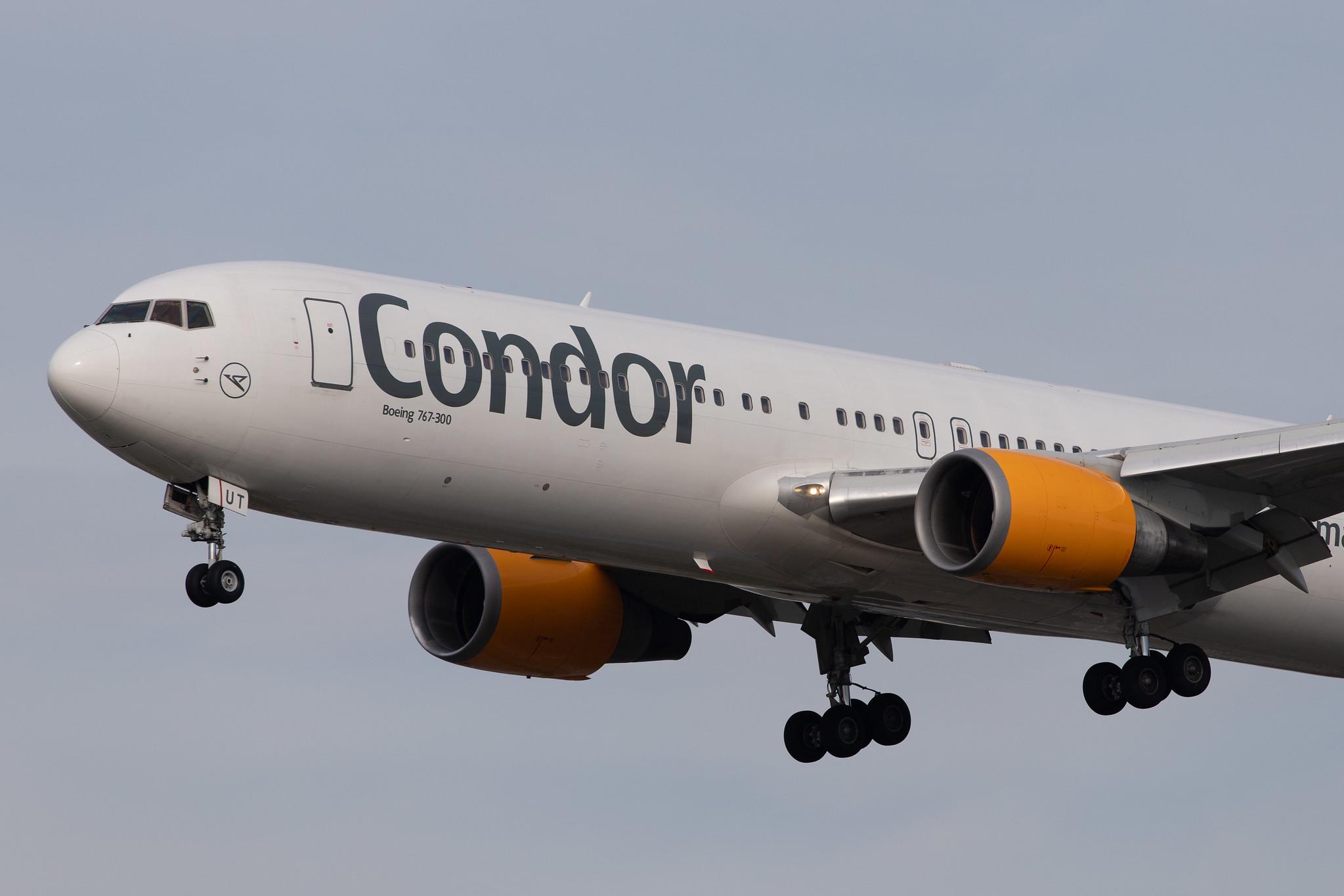 Frankfurt Airport: Condor (DE / CFG) |  Boeing 767-3Q8(ER) B763 | D-ABUT | MSN 29383