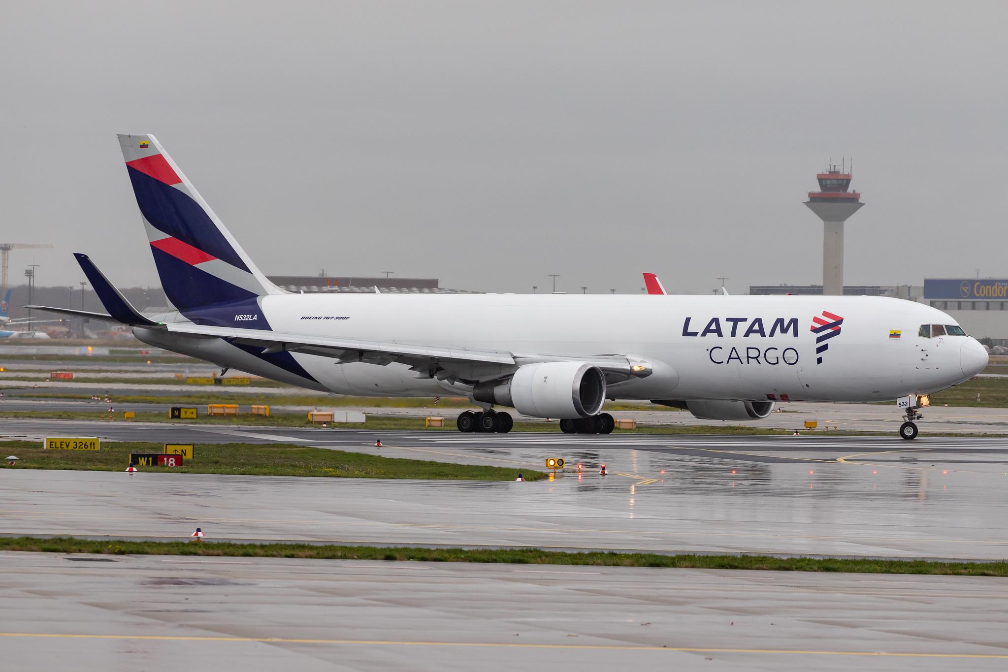 Frankfurt Airport: LATAM Cargo Chile (UC / LCO) |  Boeing 767-316F(ER) B763 | N532LA | MSN 30780