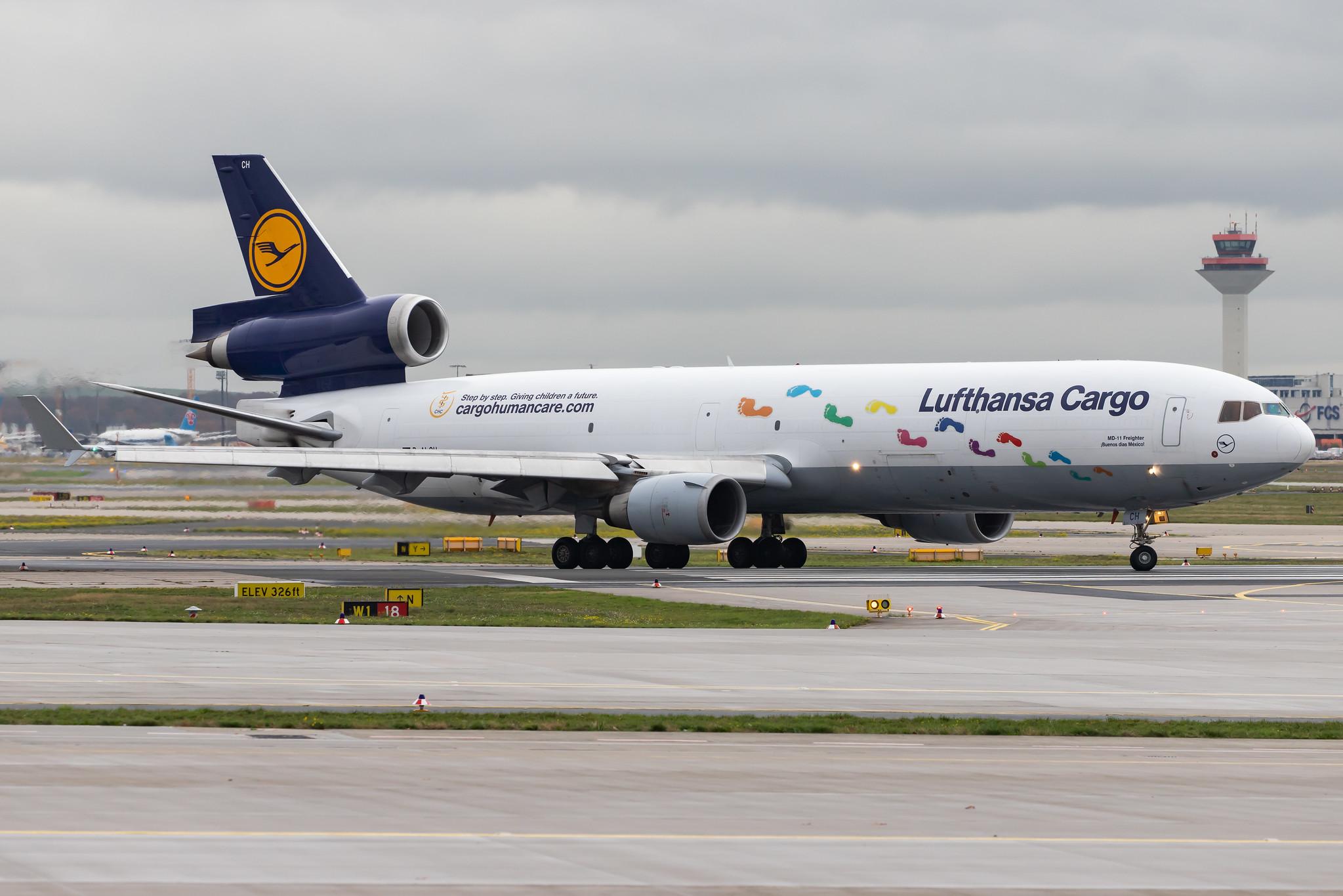 Frankfurt Airport: Lufthansa Cargo (/ GEC) |  McDonnell Douglas MD-11F MD11 | D-ALCH | MSN 48801