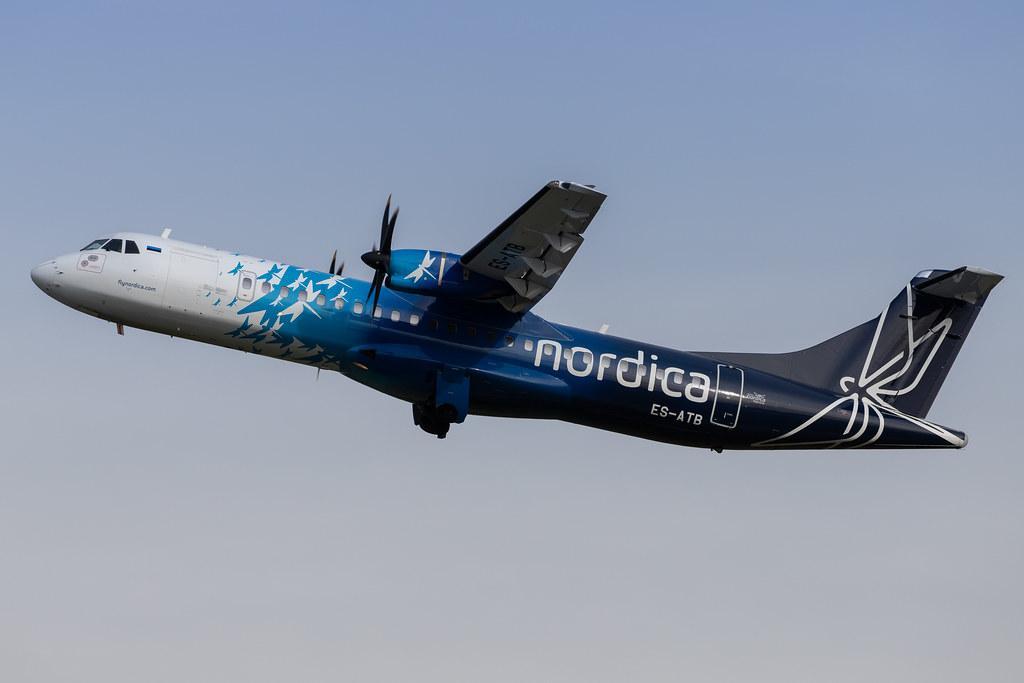 Hamburg Airport: Nordica (EE / EST) | Operator: Regional Jet |  ATR 72-600 AT76 | ES-ATB | MSN 1028