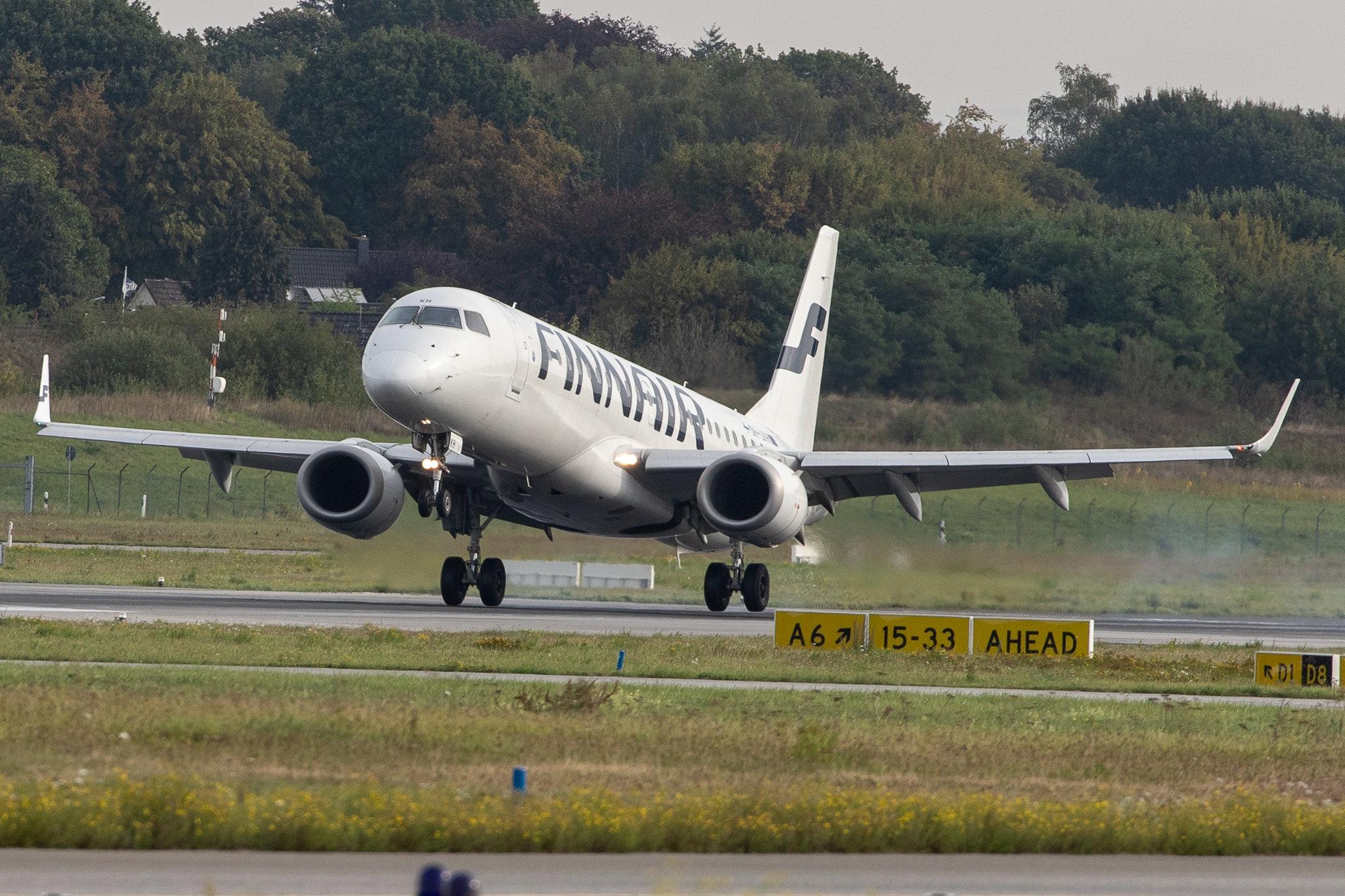 Hamburg Airport: Finnair (AY / FIN) | Operator: NORRA |  Embraer ERJ-190LR E190 | OH-LKH | MSN 19000086