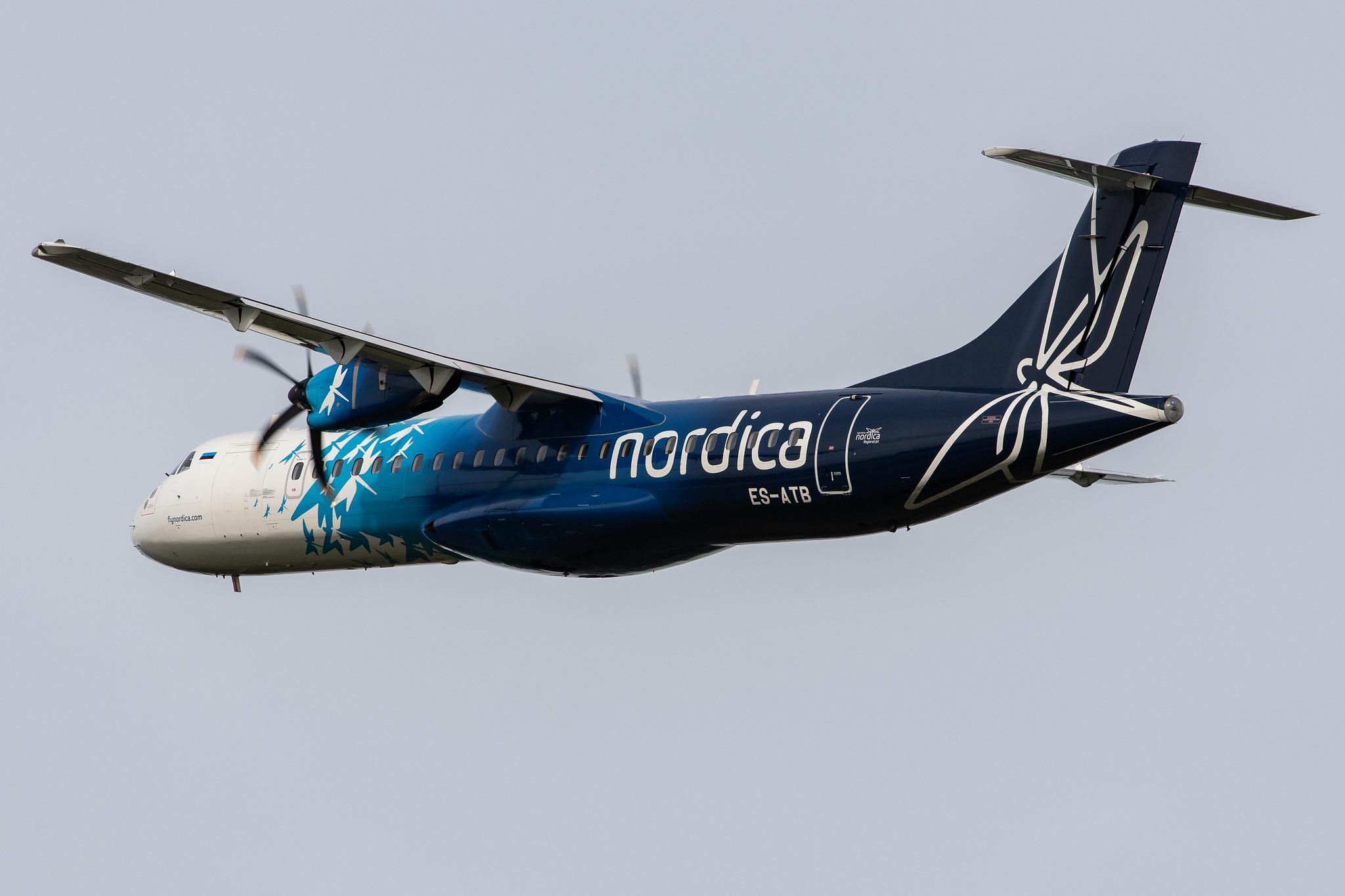 Hamburg Airport: Nordica (EE / EST) | Operator: Regional Jet |  ATR 72-600 AT76 | ES-ATB | MSN 1028