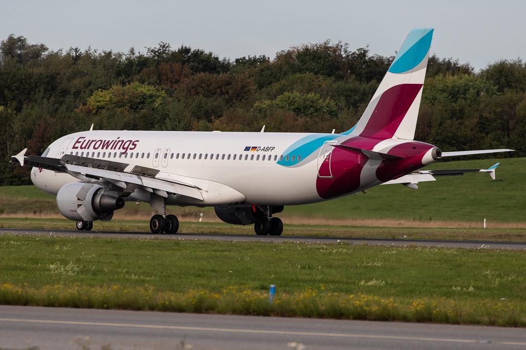 Hamburg Airport: Eurowings (EW / EWG) | Operator: Eurowings Europe |  Airbus A320-214 A320 | D-ABFP | MSN 4606