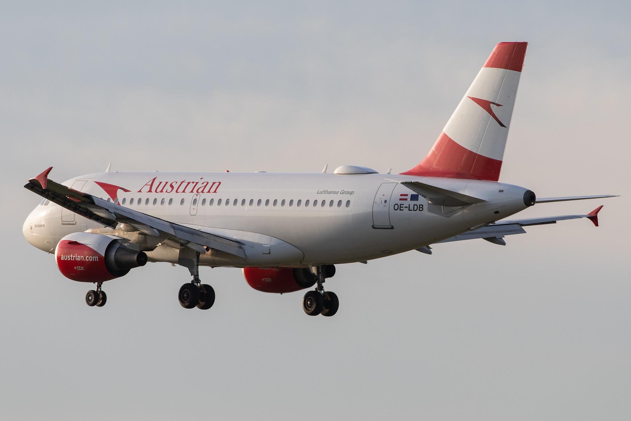 Frankfurt Airport: Austrian Airlines (OS / AUA) |  Airbus A319-112 A319 | OE-LDB | MSN 2174