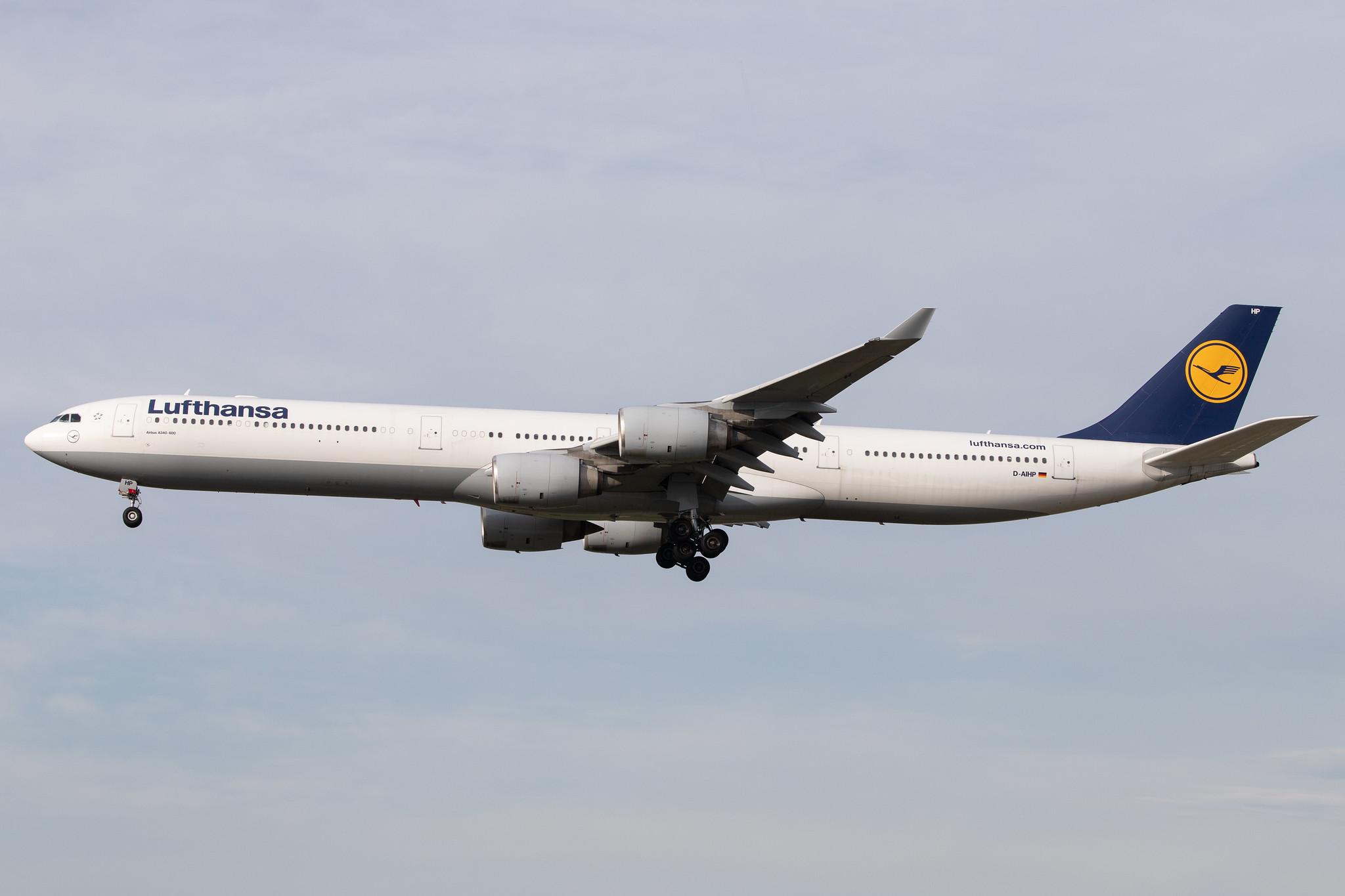Frankfurt Airport: Lufthansa (LH / DLH) |  Airbus A340-642 A346 | D-AIHP | MSN 0771
