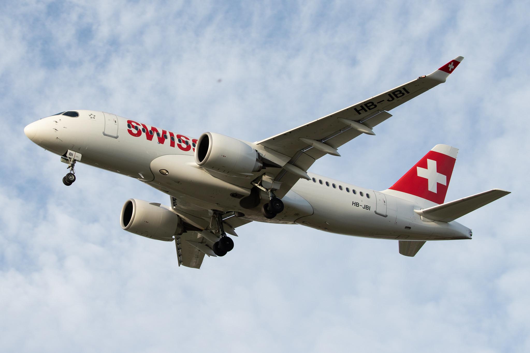 Frankfurt Airport: Swiss (LX / SWR) |  Airbus A220-100 BCS1 | HB-JBI | MSN 50018