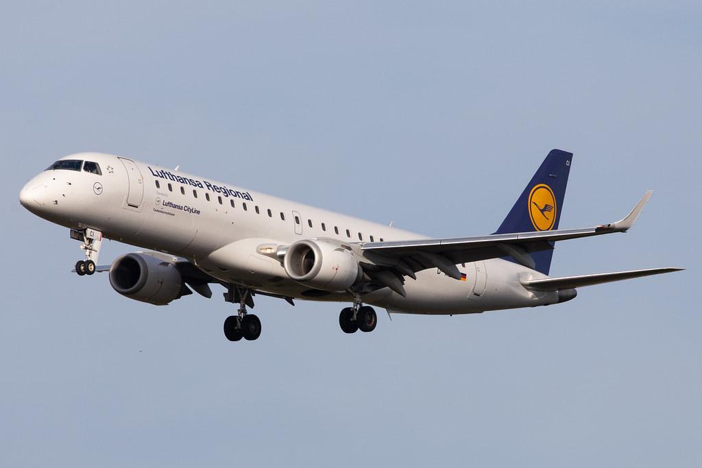 Frankfurt Airport: Lufthansa (LH / DLH) | Operator: Lufthansa CityLine |  Embraer ERJ-190LR E190 | D-AECI | MSN 19000381