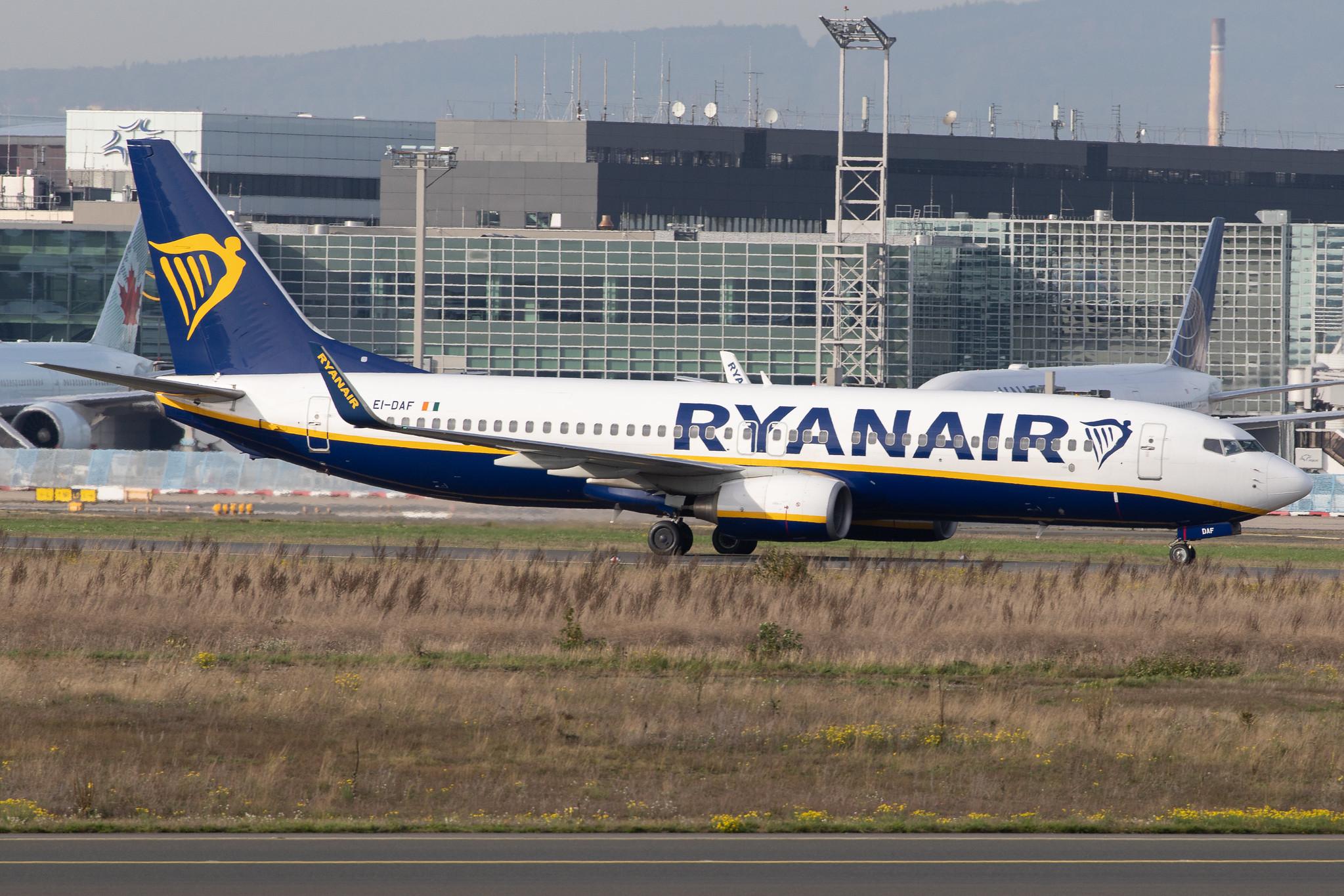 Frankfurt Airport: Ryanair (FR / RYR) |  Boeing 737-8AS B738 | EI-DAF | MSN 29939