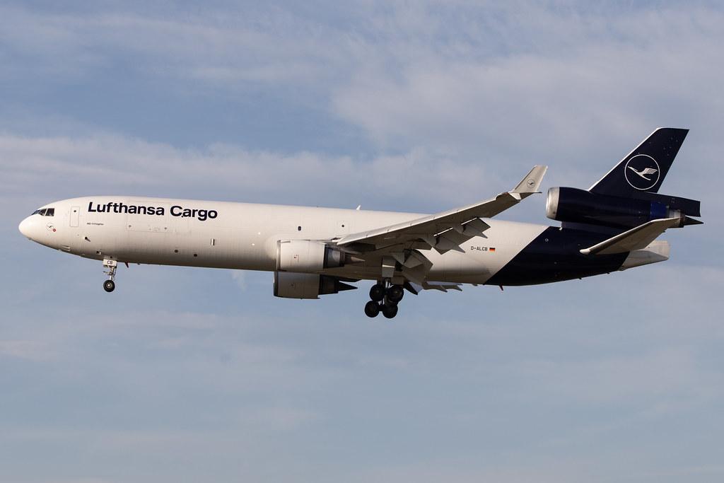 Frankfurt Airport: Lufthansa Cargo (/ GEC) |  McDonnell Douglas MD-11F MD11 | D-ALCB | MSN 48782