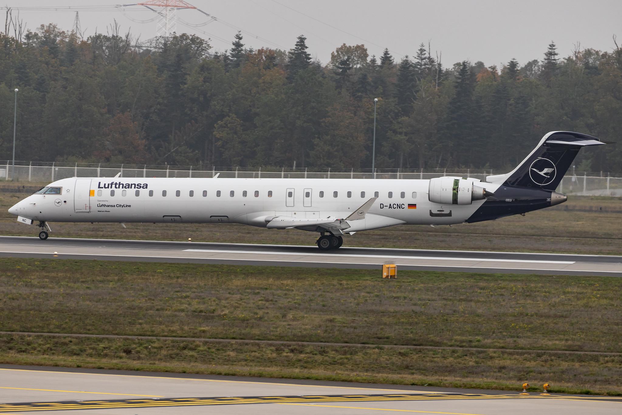 Frankfurt Airport: Lufthansa (LH / DLH) | Operator: Lufthansa CityLine |  Bombardier CRJ-900LR CRJ9 | D-ACNC | MSN 15236