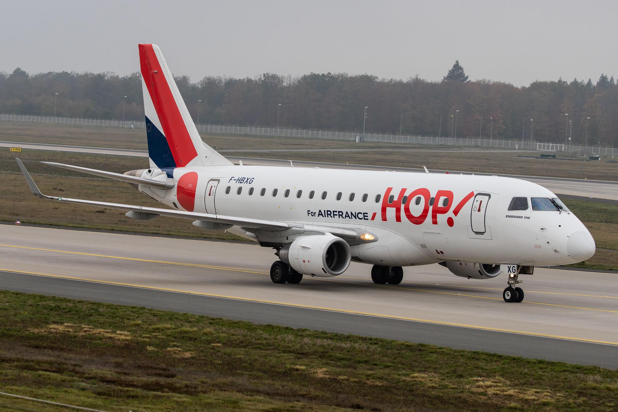 Frankfurt Airport: Air France (AF / AFR) | Operator: HOP! |  Embraer ERJ-170STD E170 | F-HBXG | MSN 17000301