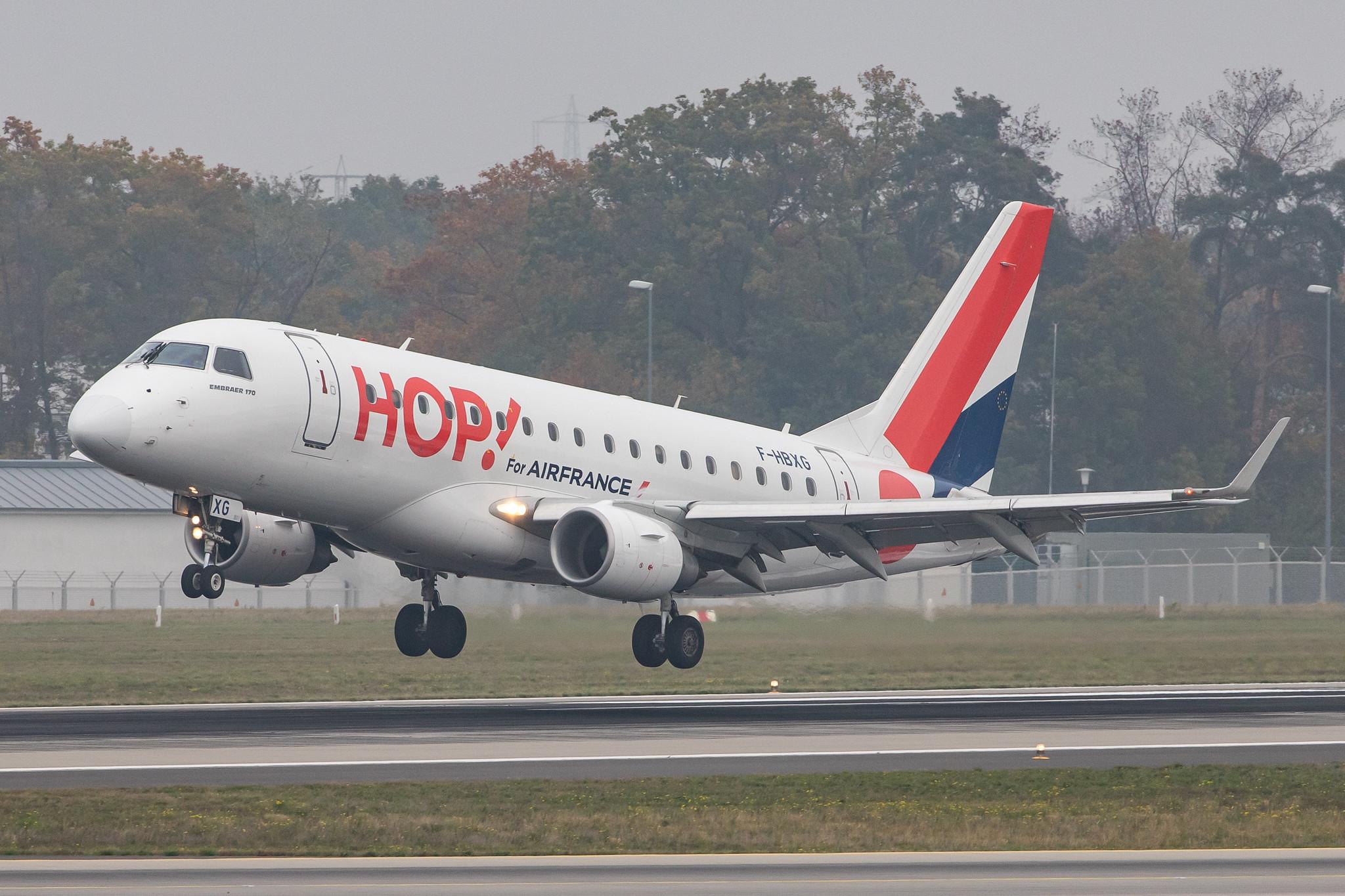 Frankfurt Airport: Air France (AF / AFR) | Operator: HOP! |  Embraer ERJ-170STD E170 | F-HBXG | MSN 17000301