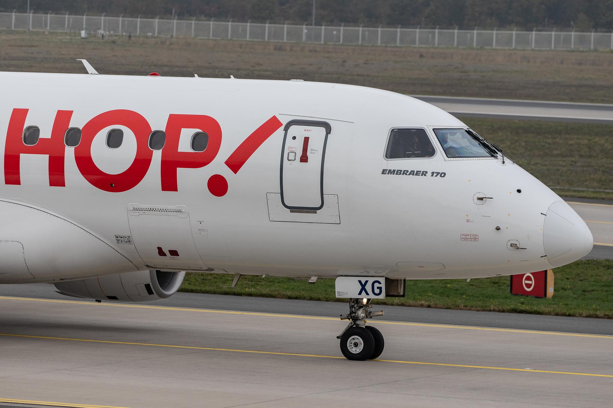 Frankfurt Airport: Air France (AF / AFR) | Operator: HOP! |  Embraer ERJ-170STD E170 | F-HBXG | MSN 17000301