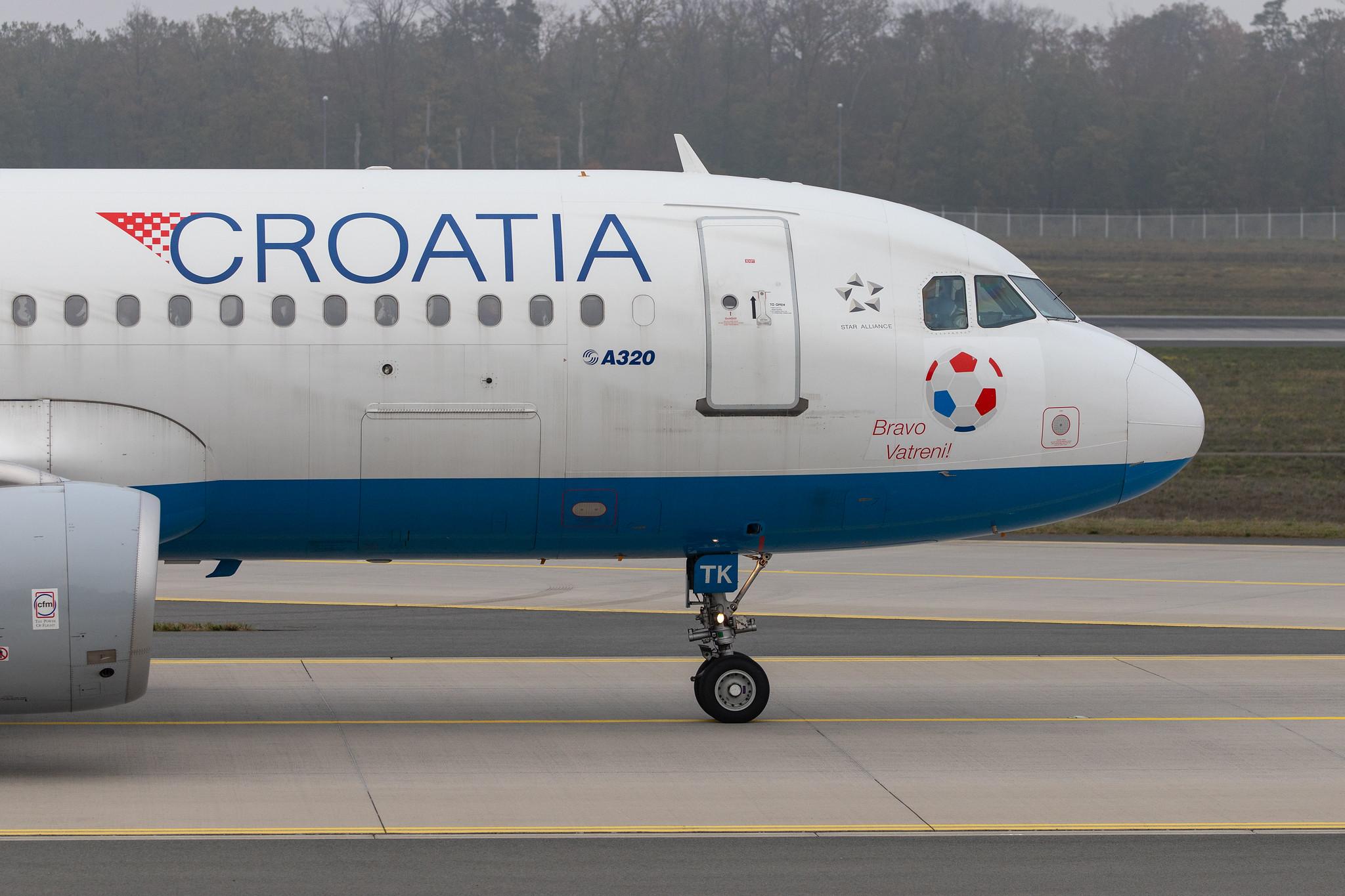 Frankfurt Airport: Croatia Airlines (OU / CTN) |  Airbus A320-214 A320 | 9A-CTK | MSN 1237