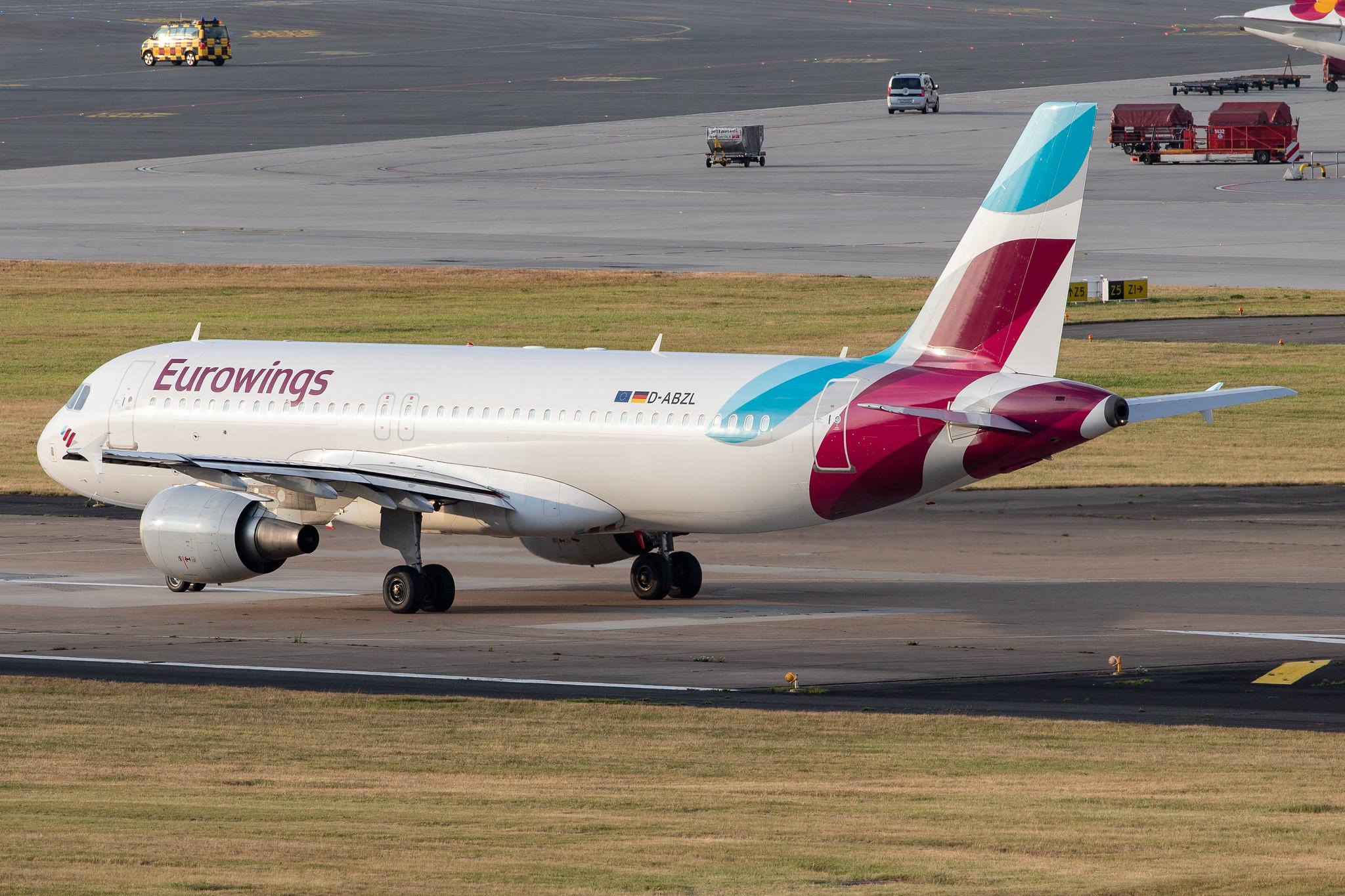Hamburg Airport: Eurowings (EW / EWG) |  Airbus A320-216 A320 | D-ABZL | MSN 3178