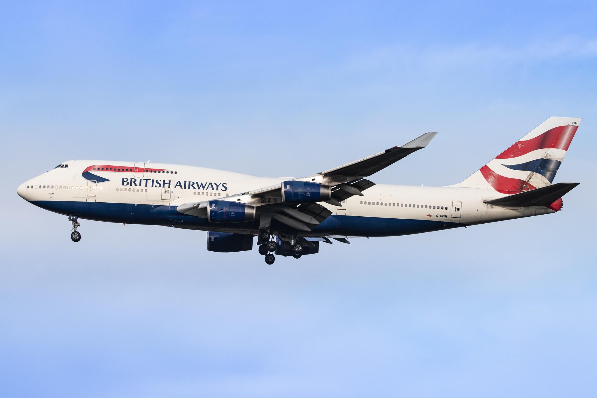 London Heathrow Airport: British Airways (BA / BAW) |  Boeing 747-436 B744 | G-CIVH | MSN 25809