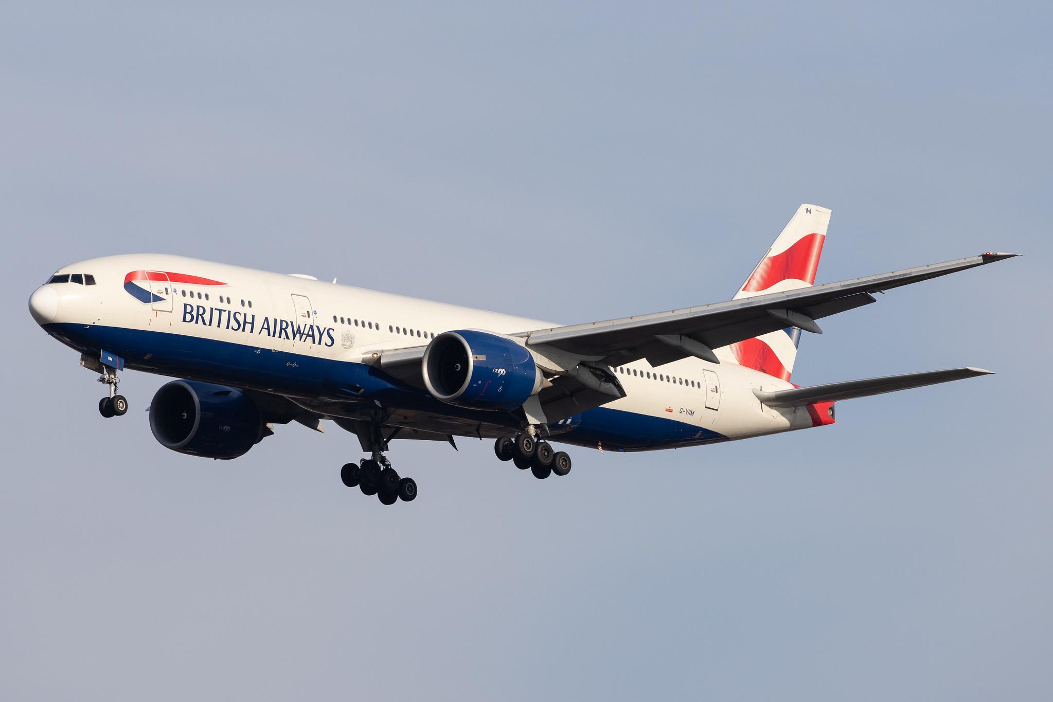 London Heathrow Airport: British Airways (BA / BAW) |  Boeing 777-236(ER) B772 | G-VIIM | MSN 28841