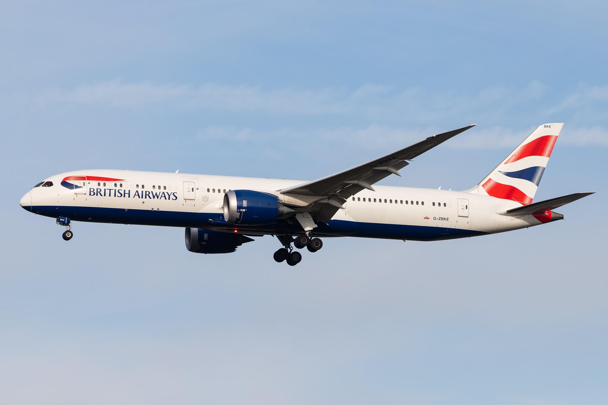 London Heathrow Airport: British Airways (BA / BAW) |  Boeing 787-9 Dreamliner B789 | G-ZBKE | MSN 38620