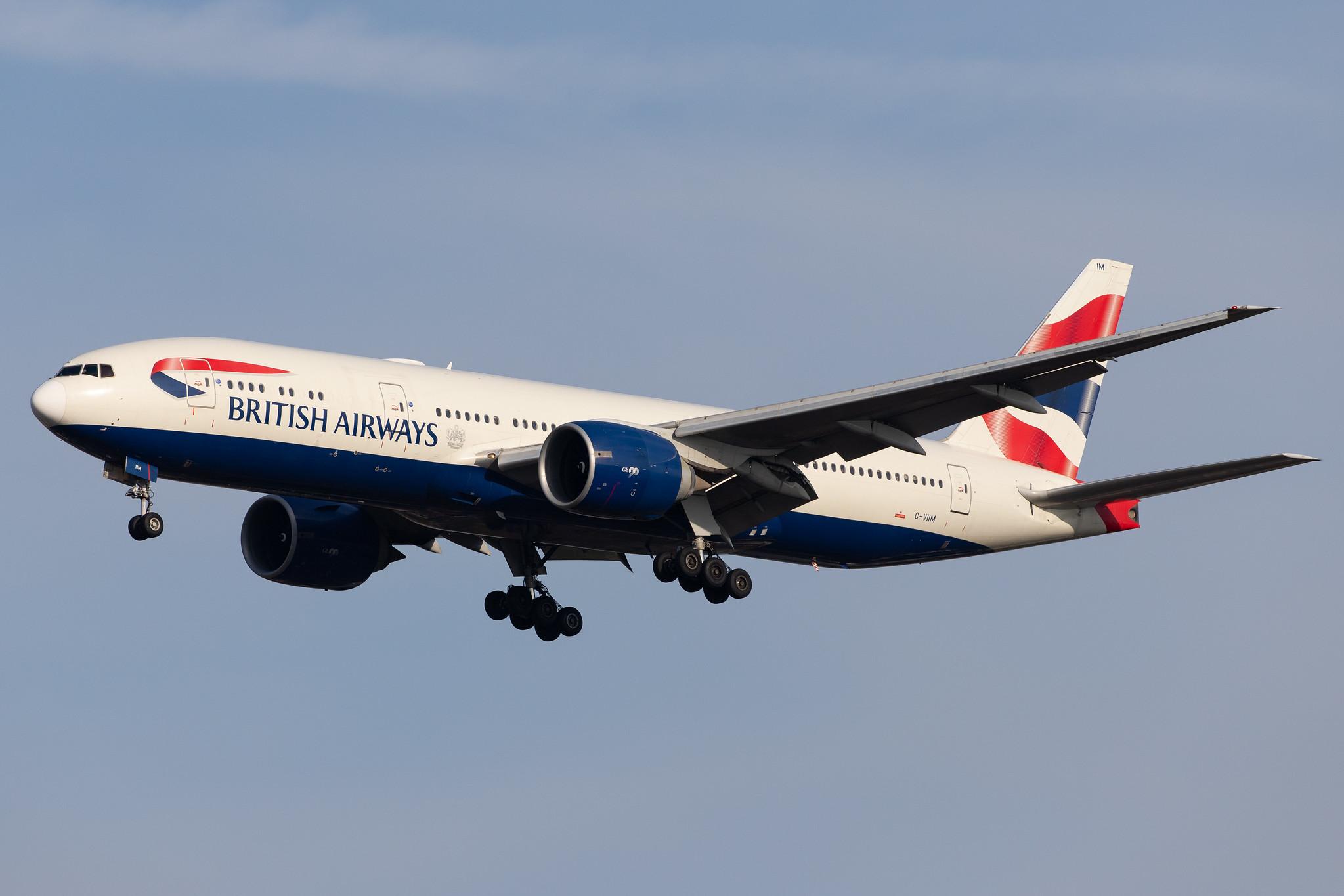 London Heathrow Airport: British Airways (BA / BAW) |  Boeing 777-236(ER) B772 | G-VIIM | MSN 28841