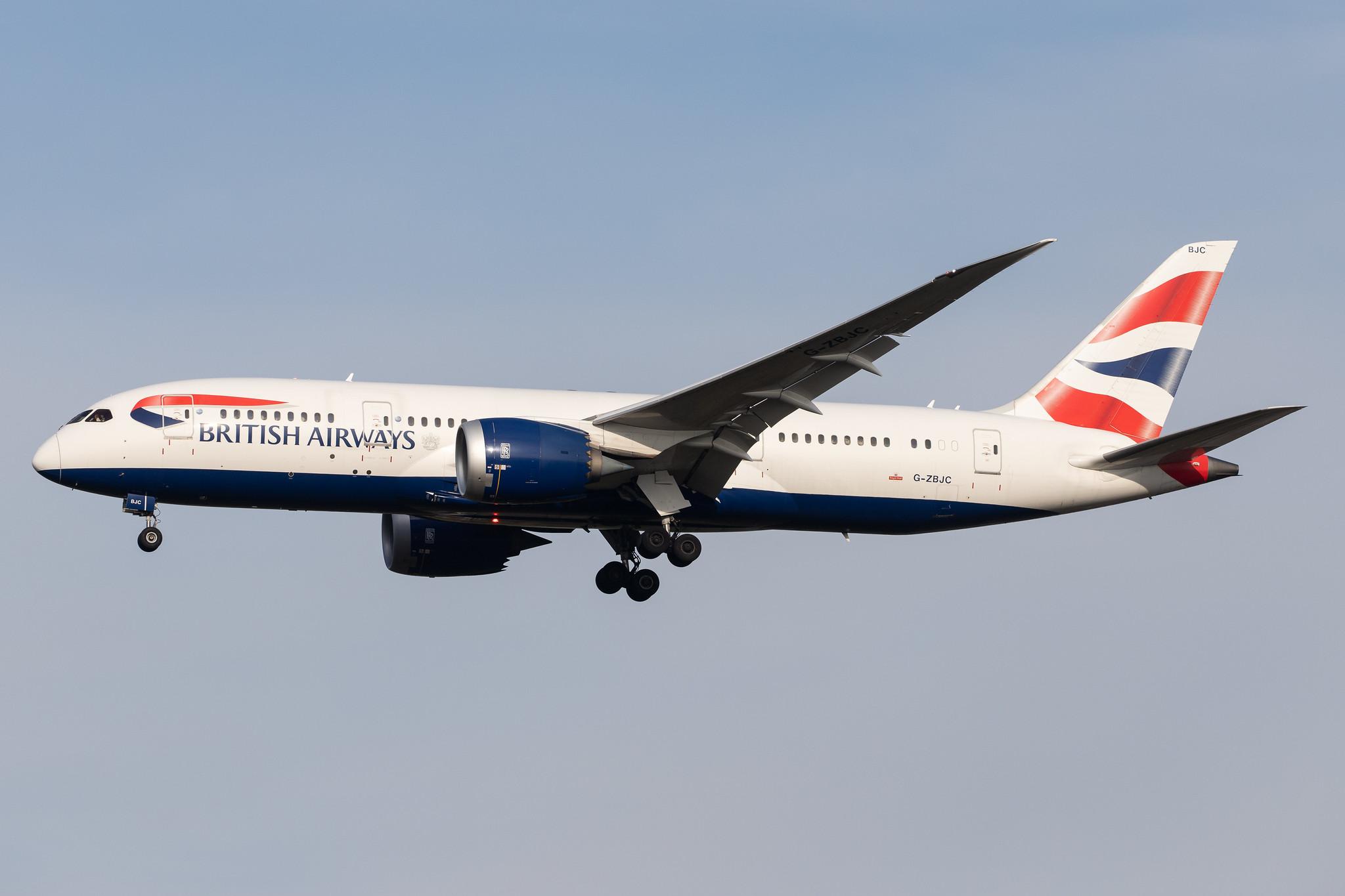 London Heathrow Airport: British Airways (BA / BAW) |  Boeing 787-8 Dreamliner B788 | G-ZBJC | MSN 38611