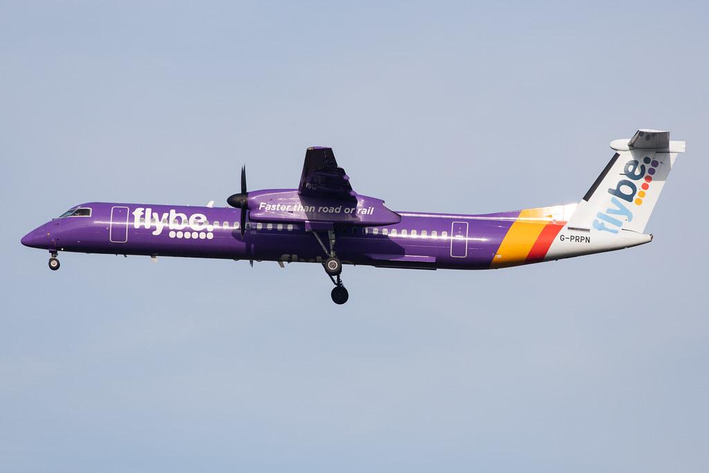 London Heathrow Airport: Flybe (BE / BEE) |  De Havilland Canada Dash 8-400 DH8D | G-PRPN | MSN 4213