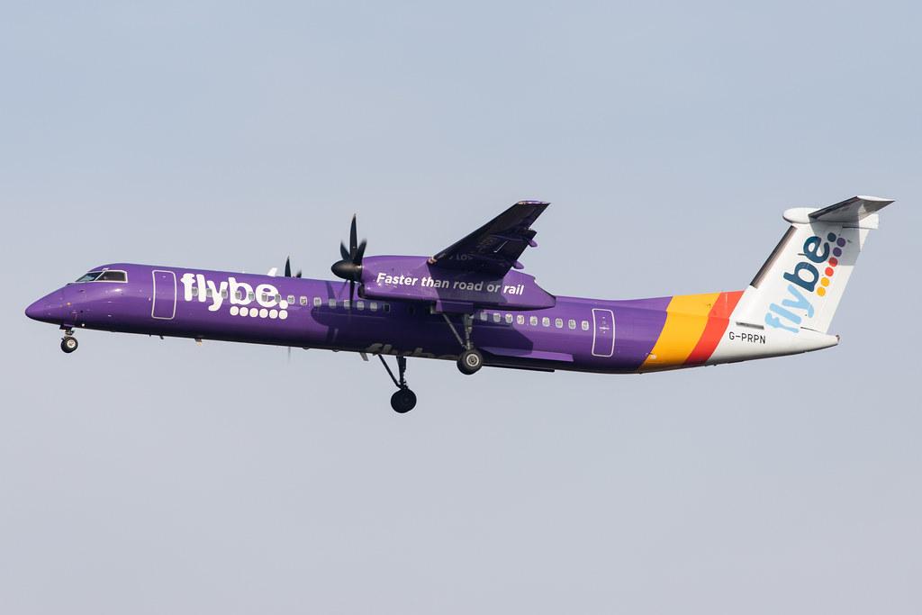 London Heathrow Airport: Flybe (BE / BEE) |  De Havilland Canada Dash 8-400 DH8D | G-PRPN | MSN 4213