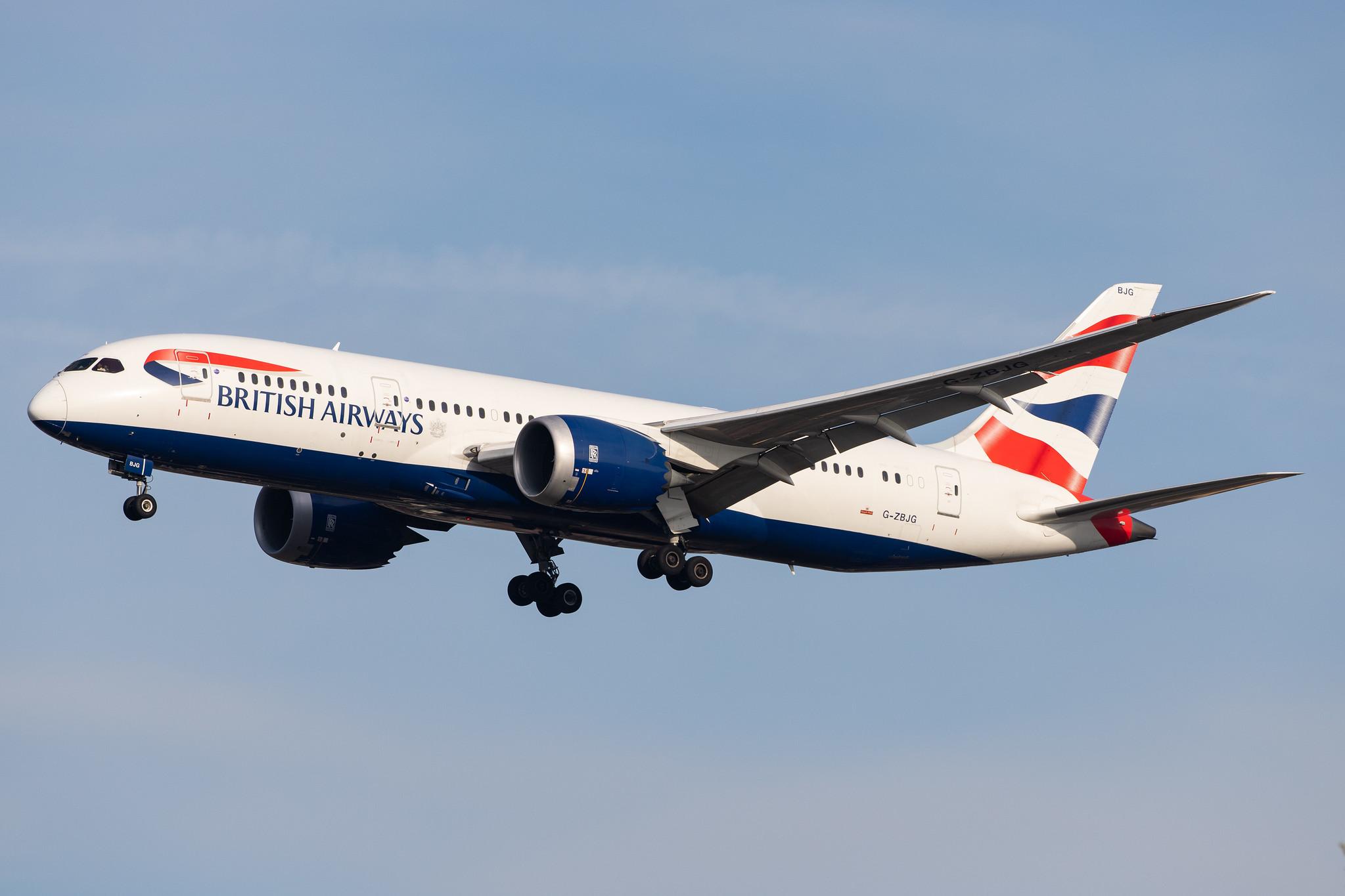 London Heathrow Airport: British Airways (BA / BAW) |  Boeing 787-8 Dreamliner B788 | G-ZBJG | MSN 38614