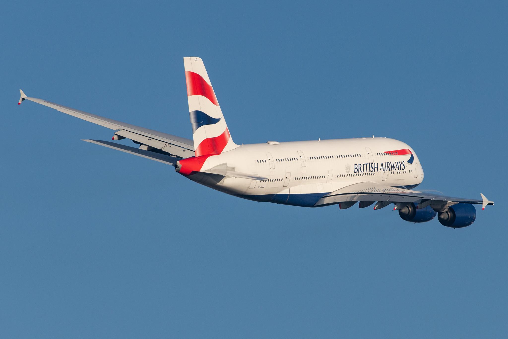 London Heathrow Airport: British Airways (BA / BAW) |  Airbus A380-841 A388 | G-XLEA | MSN 095