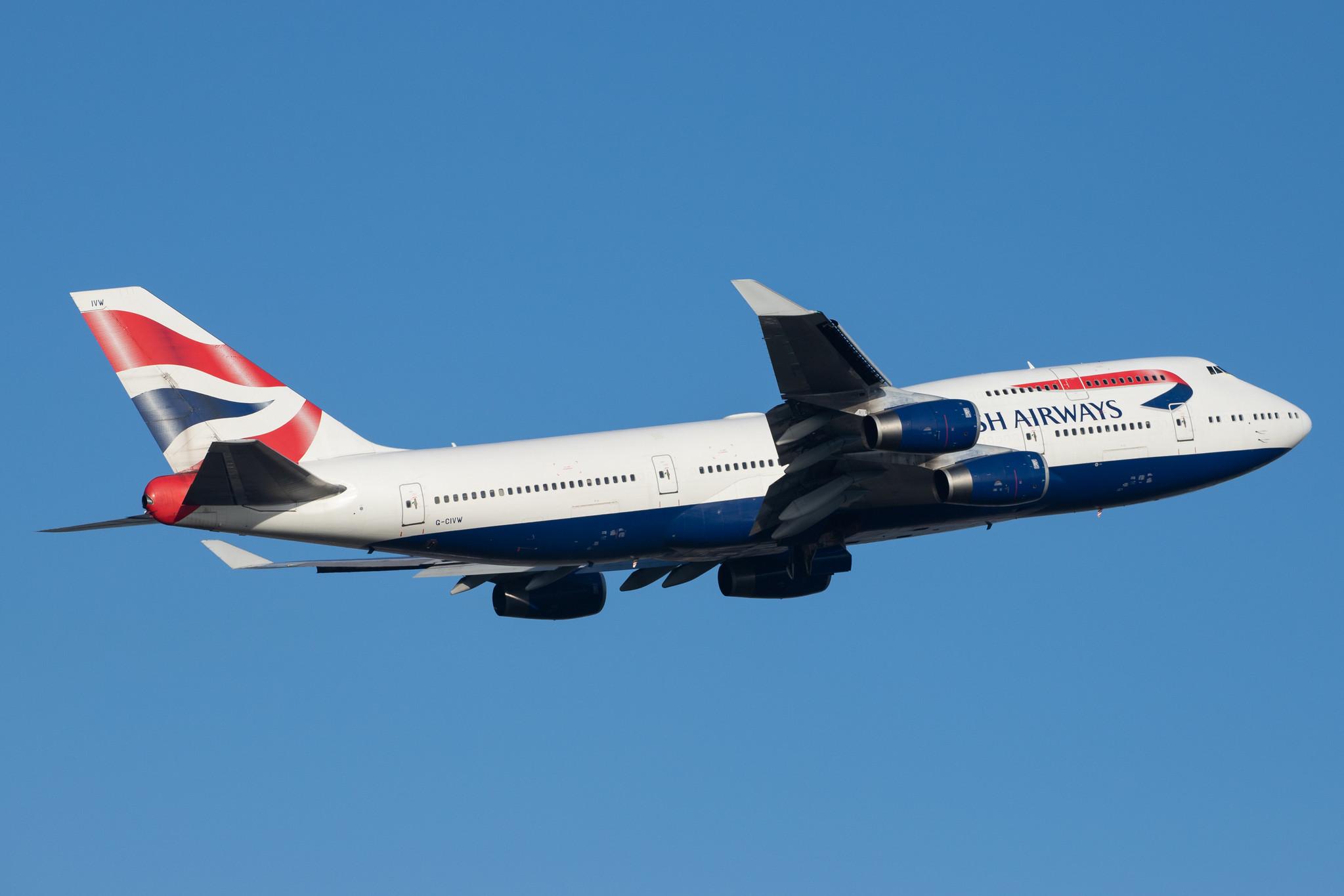 London Heathrow Airport: British Airways (BA / BAW) |  Boeing 747-436 B744 | G-CIVW | MSN 25822