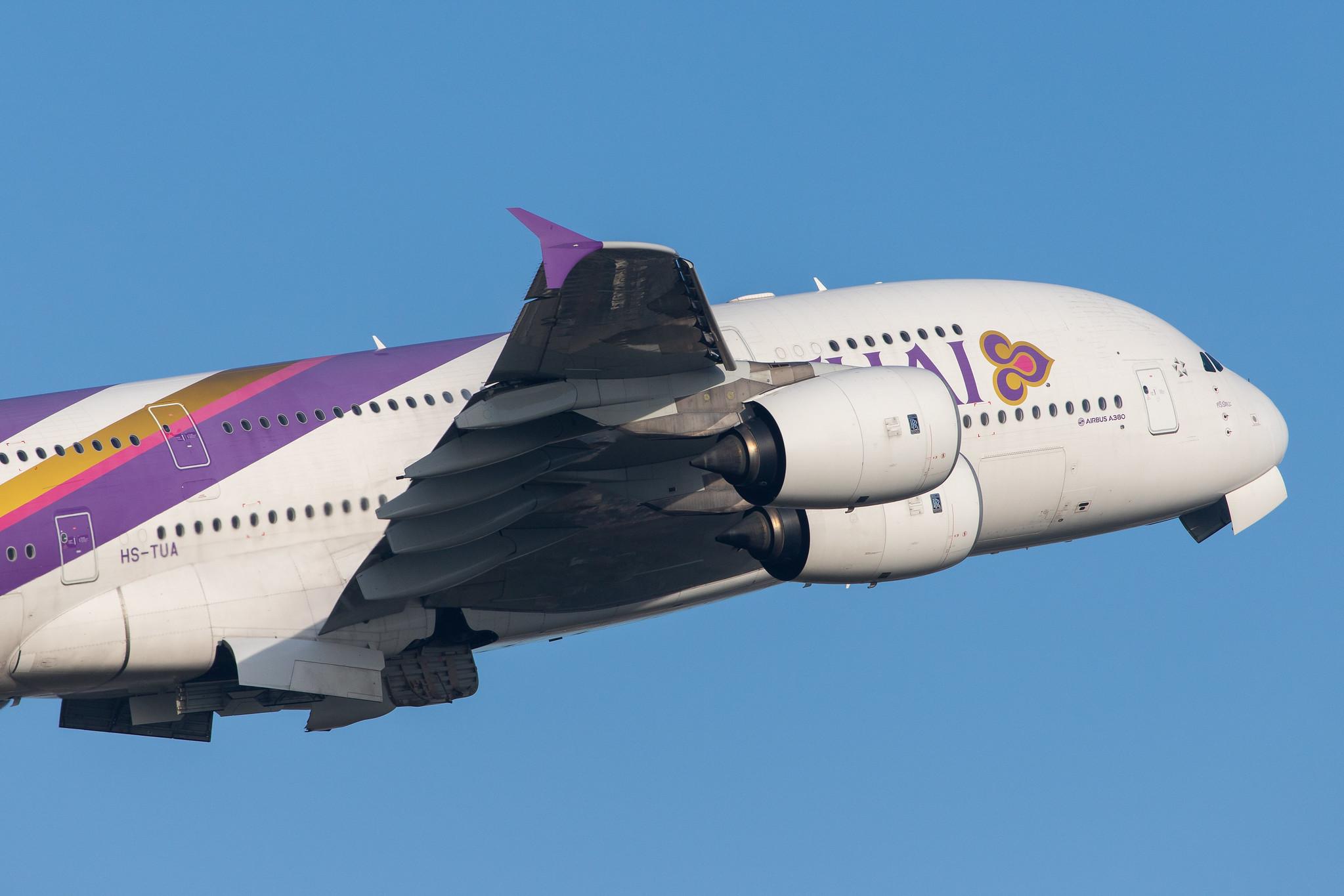 London Heathrow Airport: Thai Airways (TG / THA) |  Airbus A380-841 A388 | HS-TUA | MSN 087