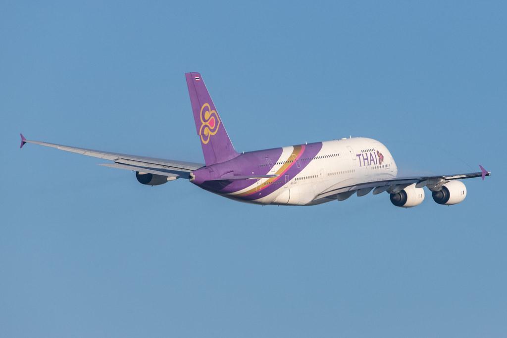 London Heathrow Airport: Thai Airways (TG / THA) |  Airbus A380-841 A388 | HS-TUA | MSN 087