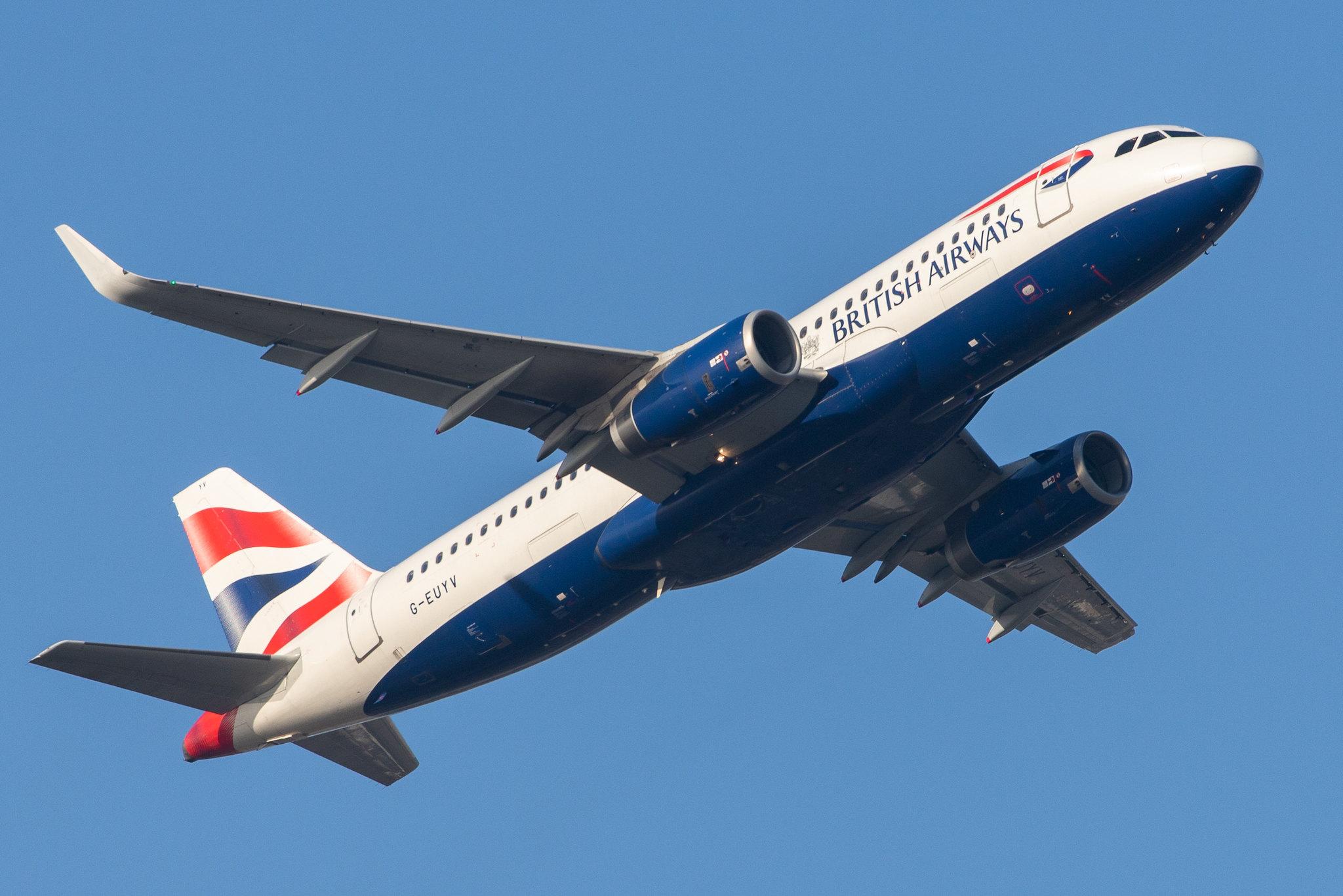 London Heathrow Airport: British Airways (BA / BAW) |  Airbus A320-232 A320 | G-EUYV | MSN 6091